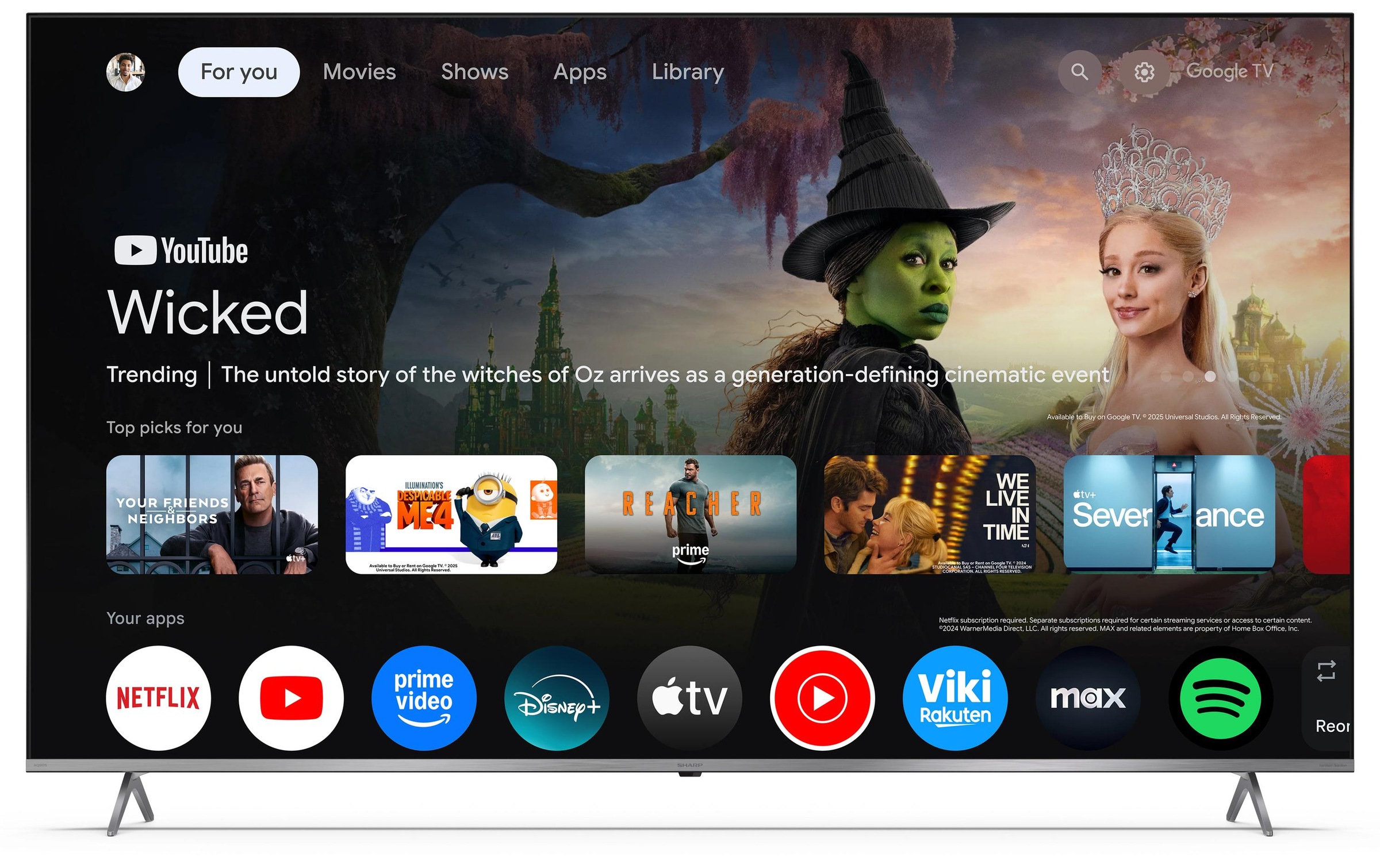 Sharp Mini téléviseur LED »75JP7465E« 189 cm/75 ″