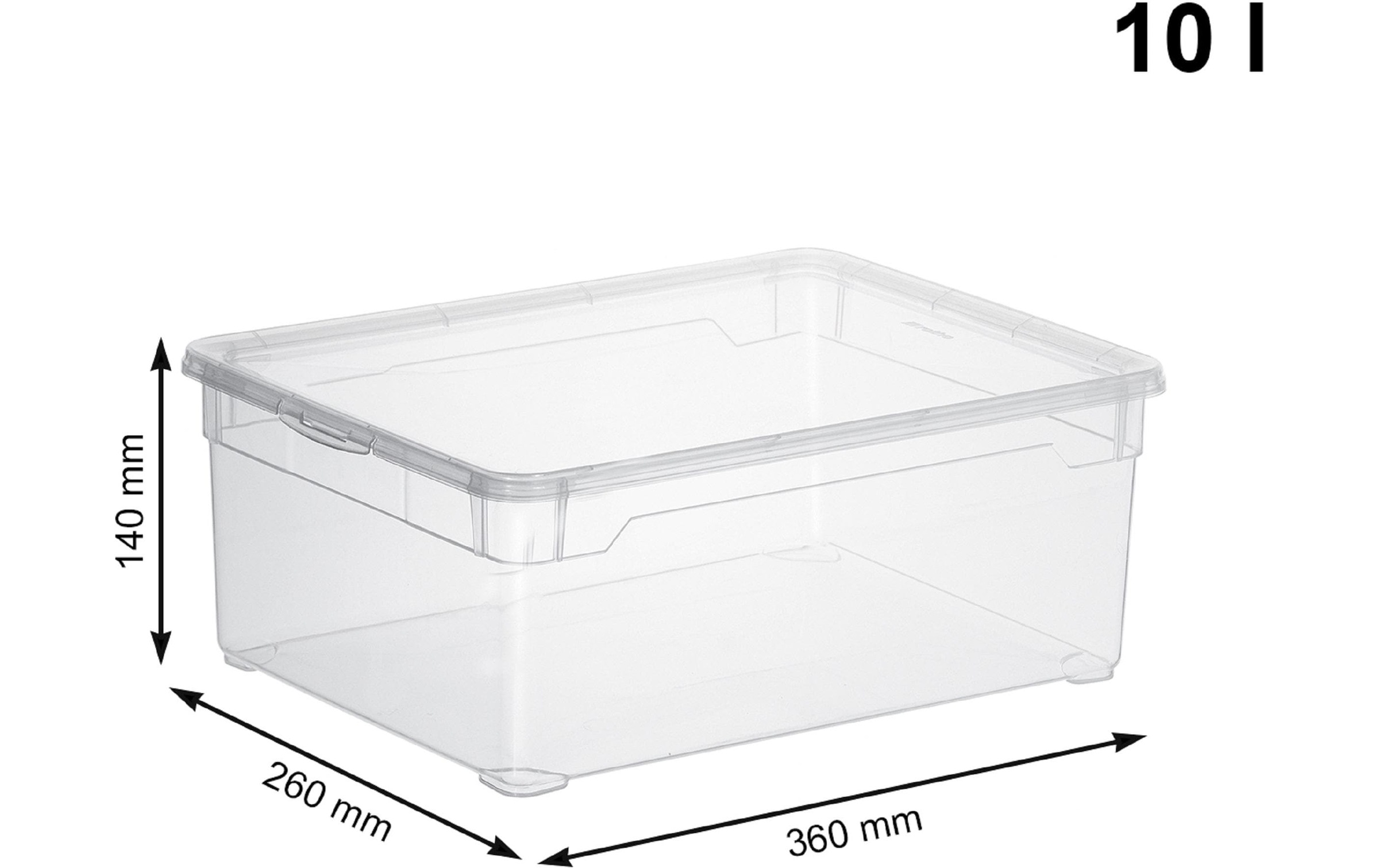 ROTHO Aufbewahrungsbox »Men Shoe Transparent, 3 tlg.«, (3 St.)