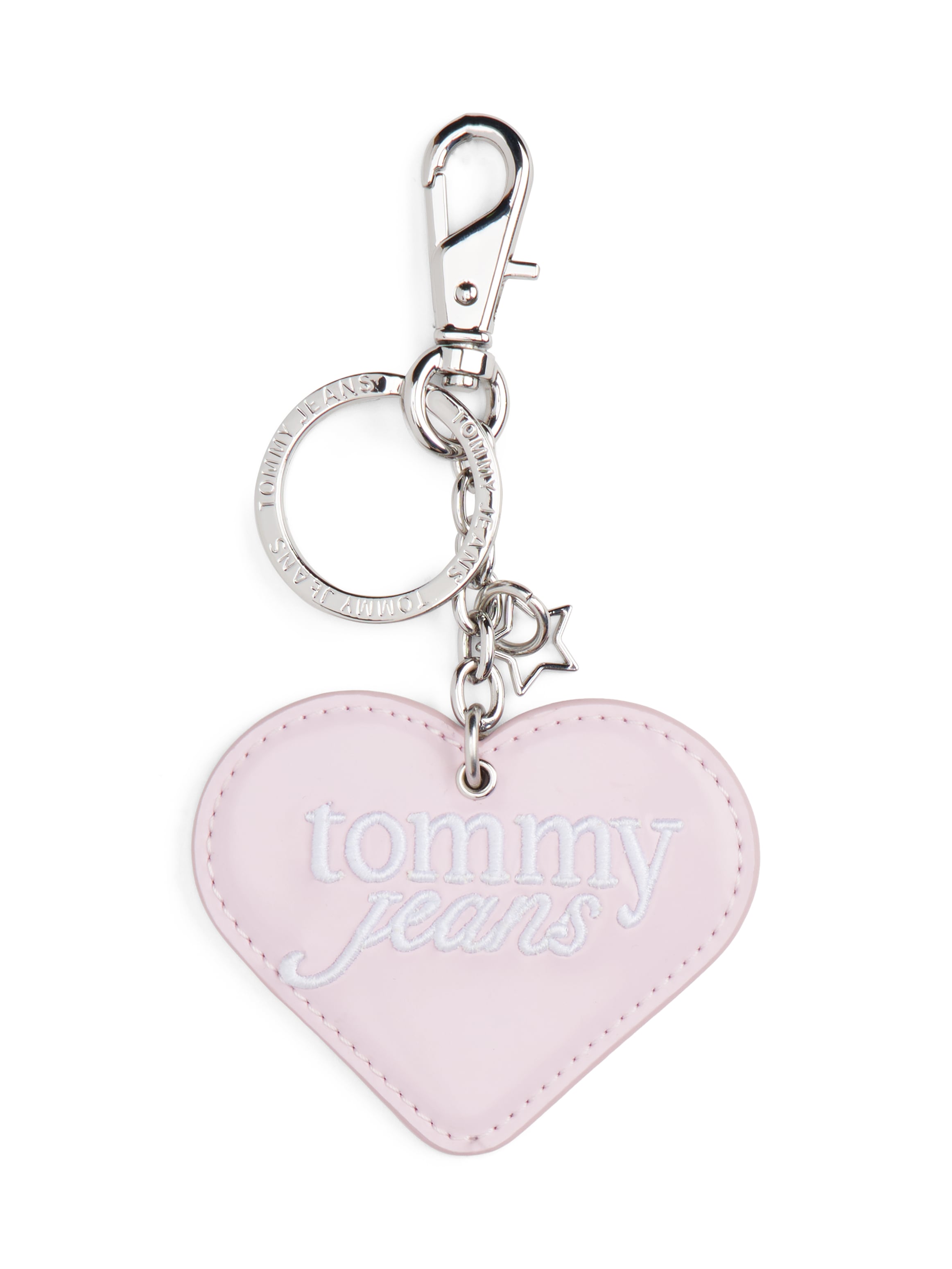 Image of Tommy Jeans Schlüsselanhänger "TJW PU HEART CHARM" Taschenanhänger, Accessoires, Taschen Charm, Bag Charm in Herzform