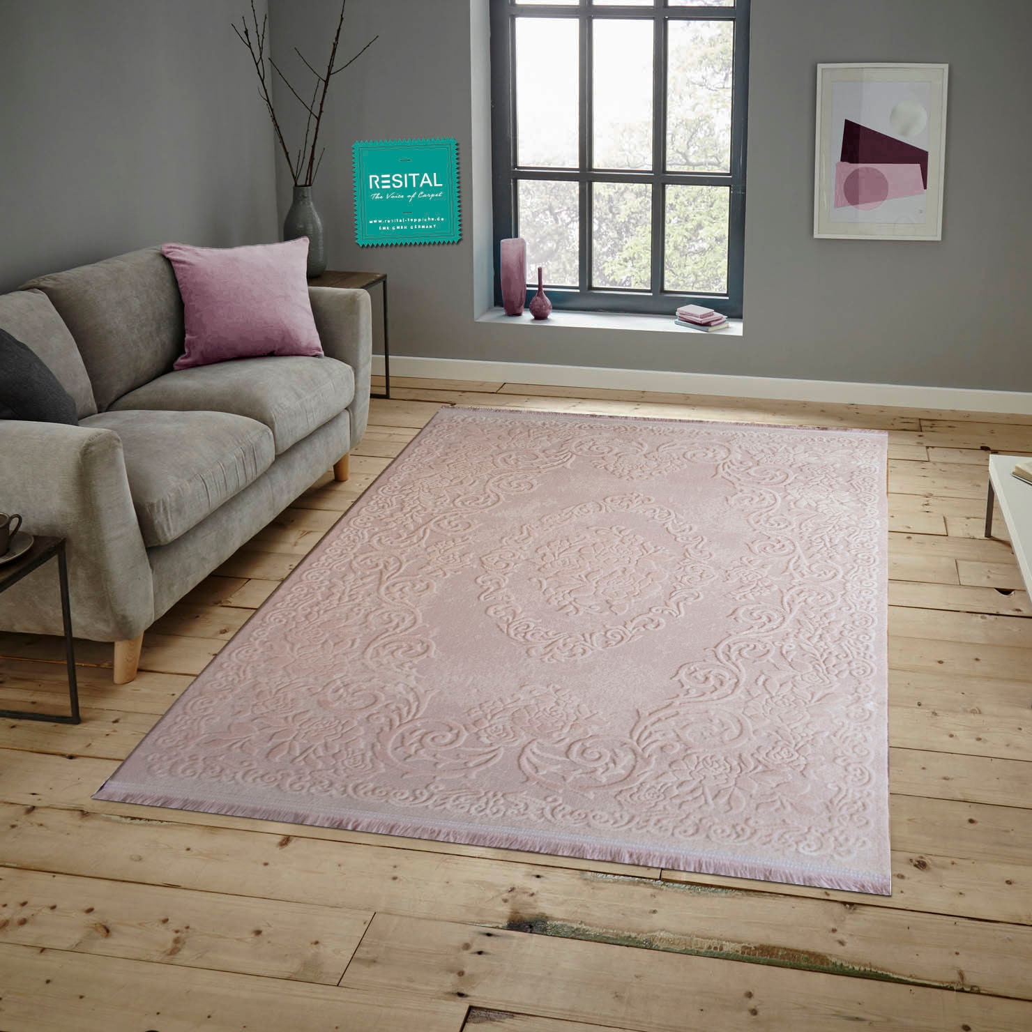 RESITAL The Voice of Carpet Teppich »Fendi 11186«, rechteckig, Kurzflor,  gewebt, Hoch-Tief-Struktur, Orient-Optik günstig kaufen