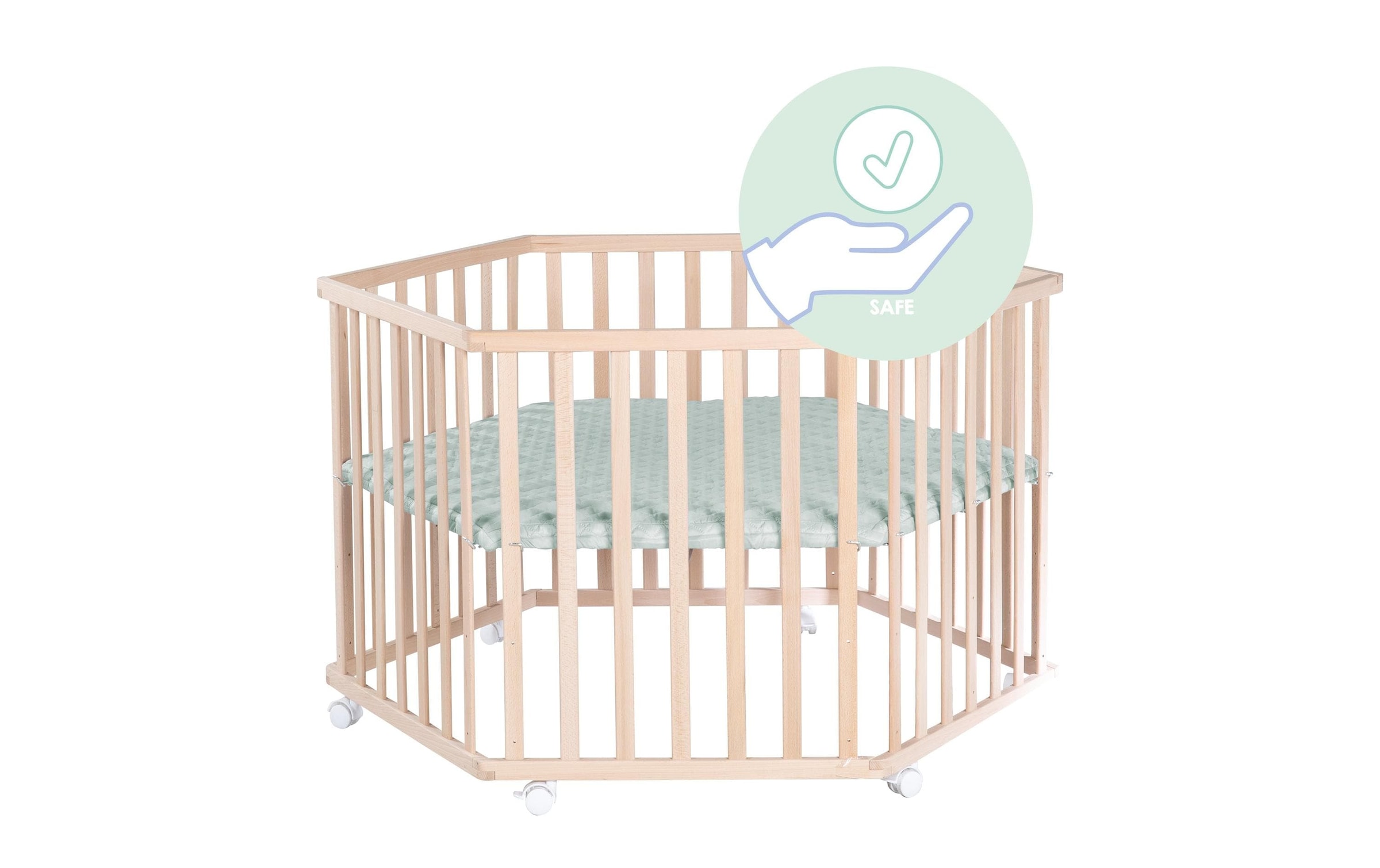 roba® Parc pour bébé »Style Frosty green«