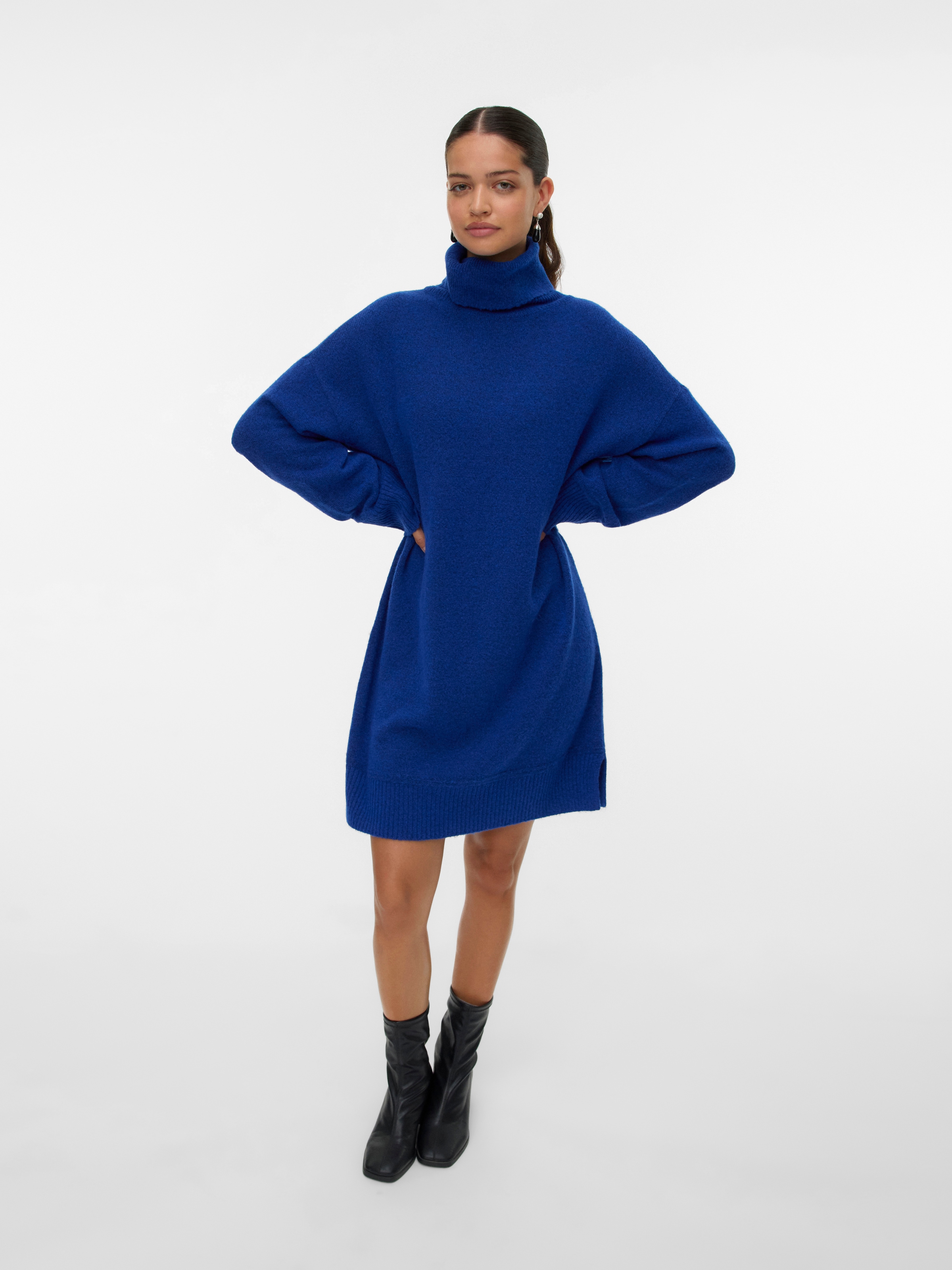 Image of Vero Moda Strickkleid "VMAQUARIUS LS ROLLNECK SHORT DRESS BF"