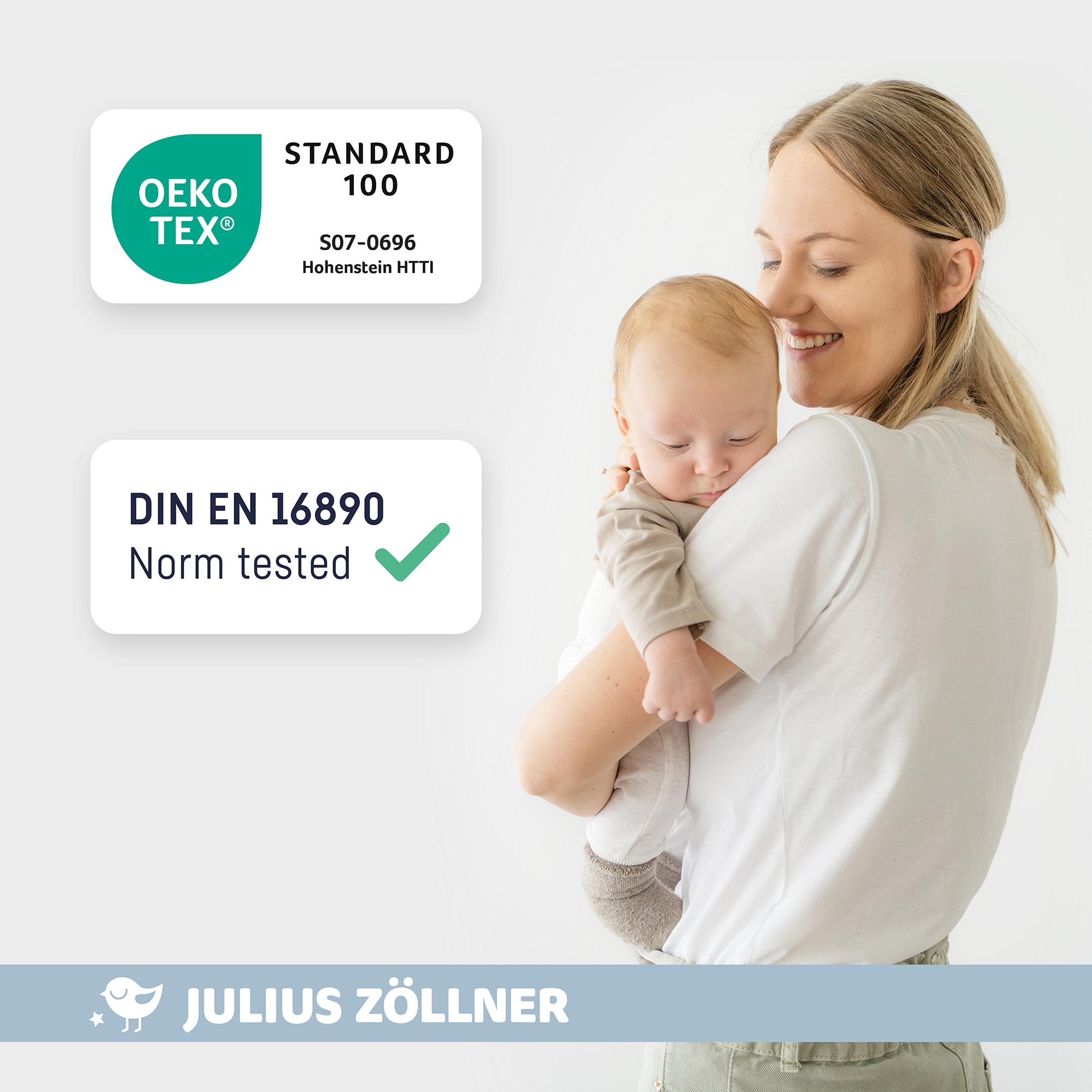 Julius Zöllner Matelas pour enfants »Travelsoft Premium, Matratze 120x60 cm Ideal für Reisen!« 5 cm hoch 1 cuis tlg. Rollbare Matratze für Reisebetten – inklusive praktischer Tragetasche.