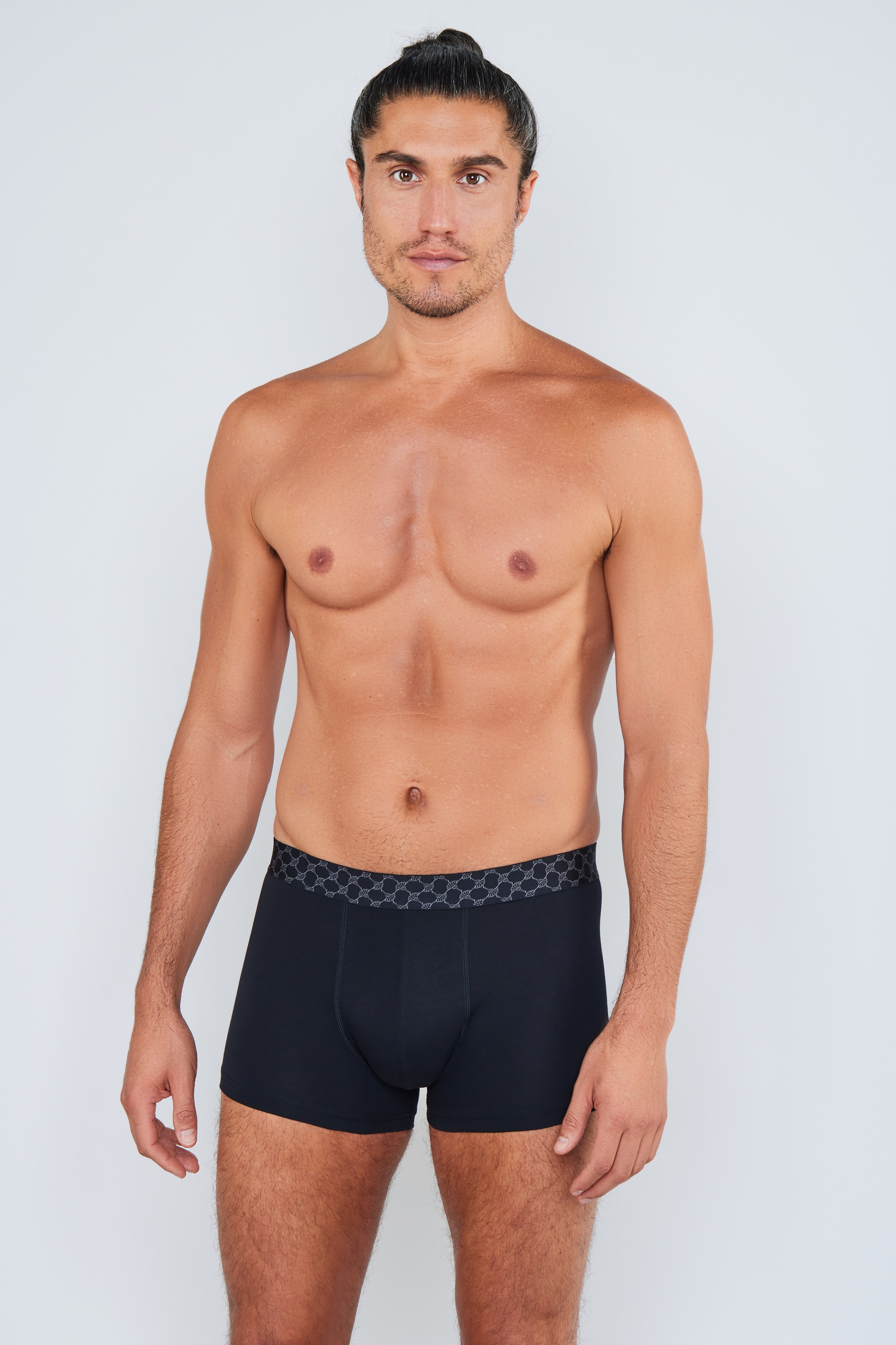 JOOP! Boxershorts »Everyday« 3er Pack,  Baumwoll-Mix, Cornflower-Design-Bund, elastisch, ohne Eingriff