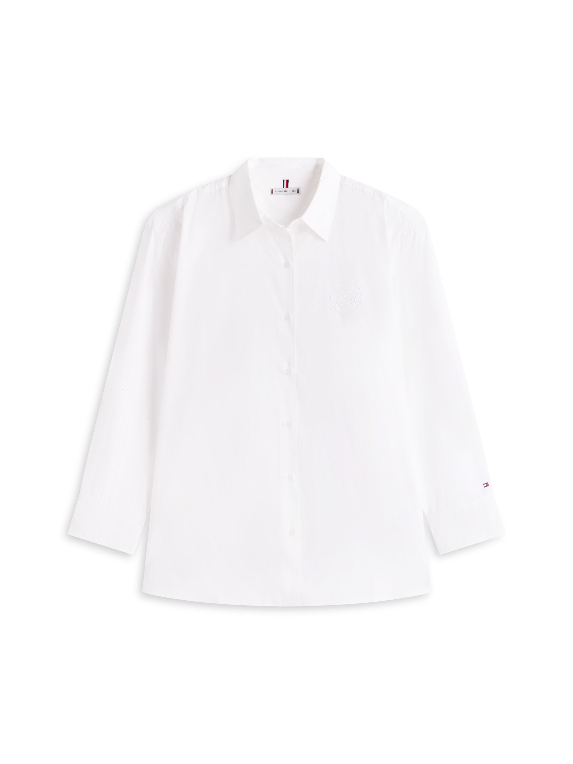 Tommy Hilfiger Curve Blouse chemise »CRV COTTON EASY SHIRT« in grossen Grössen, Baumwolle