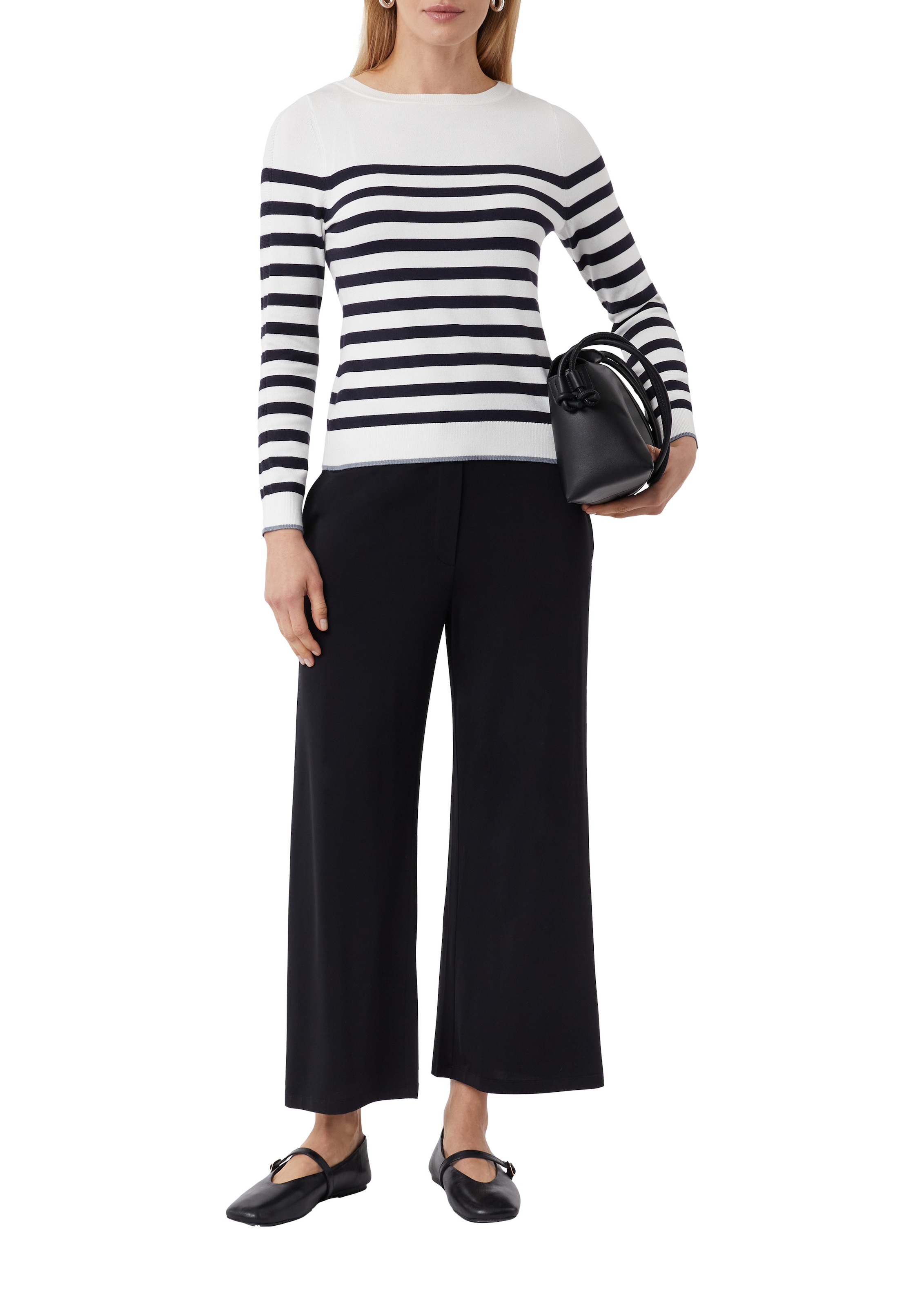 Image of Comma Strickpullover mit Streifenmuster