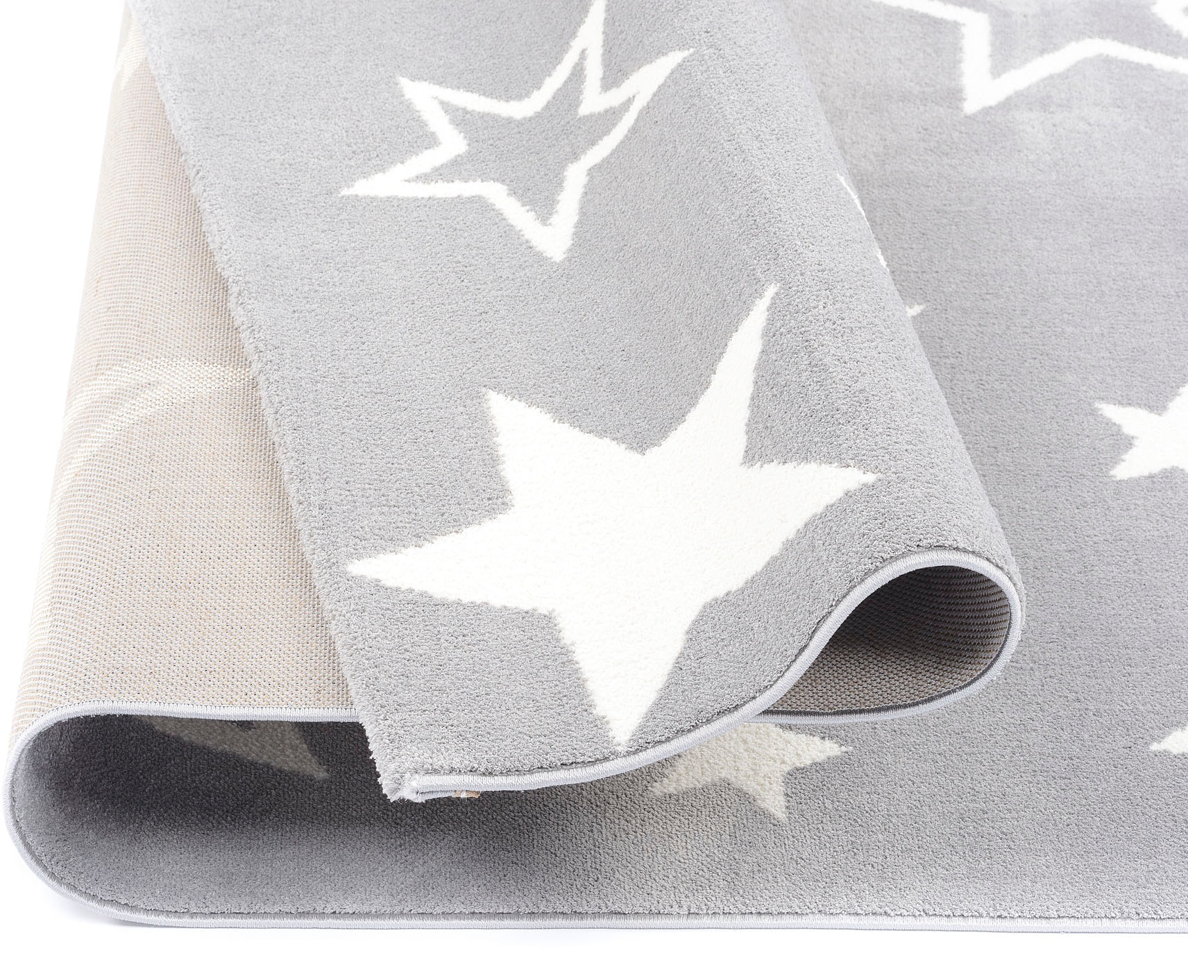 OCI DIE TEPPICHMARKE Tapis pour enfants »KIDDY STAR« Rectangulaire 11 mm Höhe robuster Kurzflor, Stern, gemustert