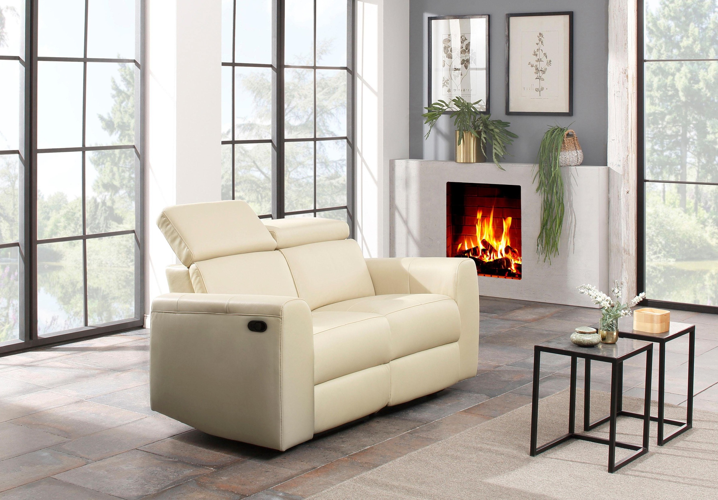 Home affaire 2-Sitzer »Sentrano«, 152 cm, man. o. elektr. Relaxfunktion und USB/Kopfverstellung