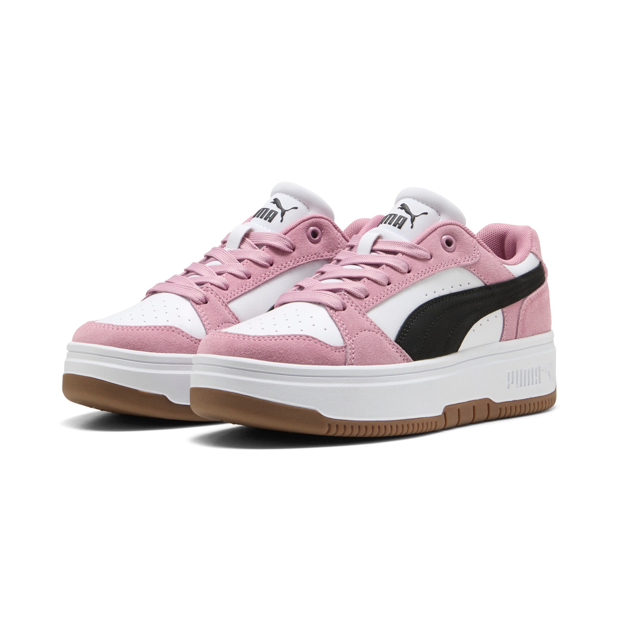 Image of PUMA Sneaker "REBOUND FEMME LOW SD" für sportliche und lässige Looks, mit Leder-Obermaterial
