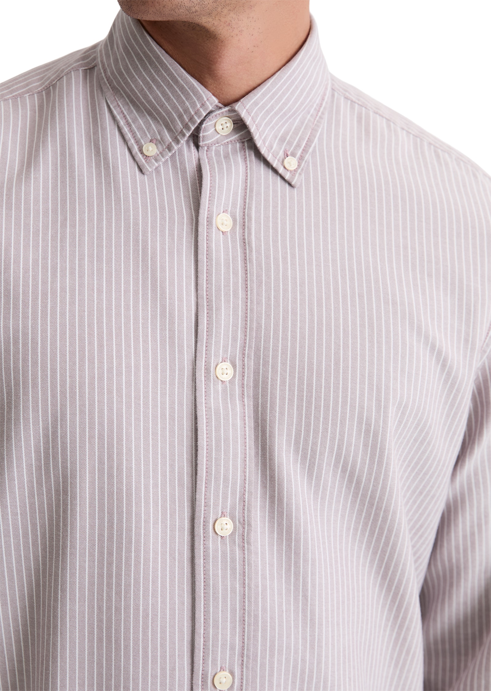 Marc O'Polo Chemise à manches longues Oxford-Hemd, regular fit mit Button-Down-Kragen