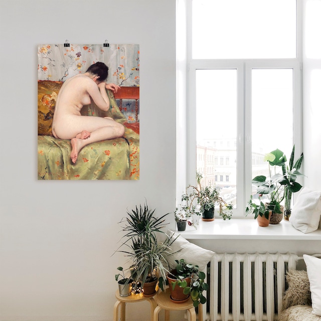 oder Leinwandbild, günstig (1 Grössen Bilder, St.), Wandbild Erotische in Poster versch. als kaufen Wandaufkleber Artland »Moderne Magdalena«, Alubild,