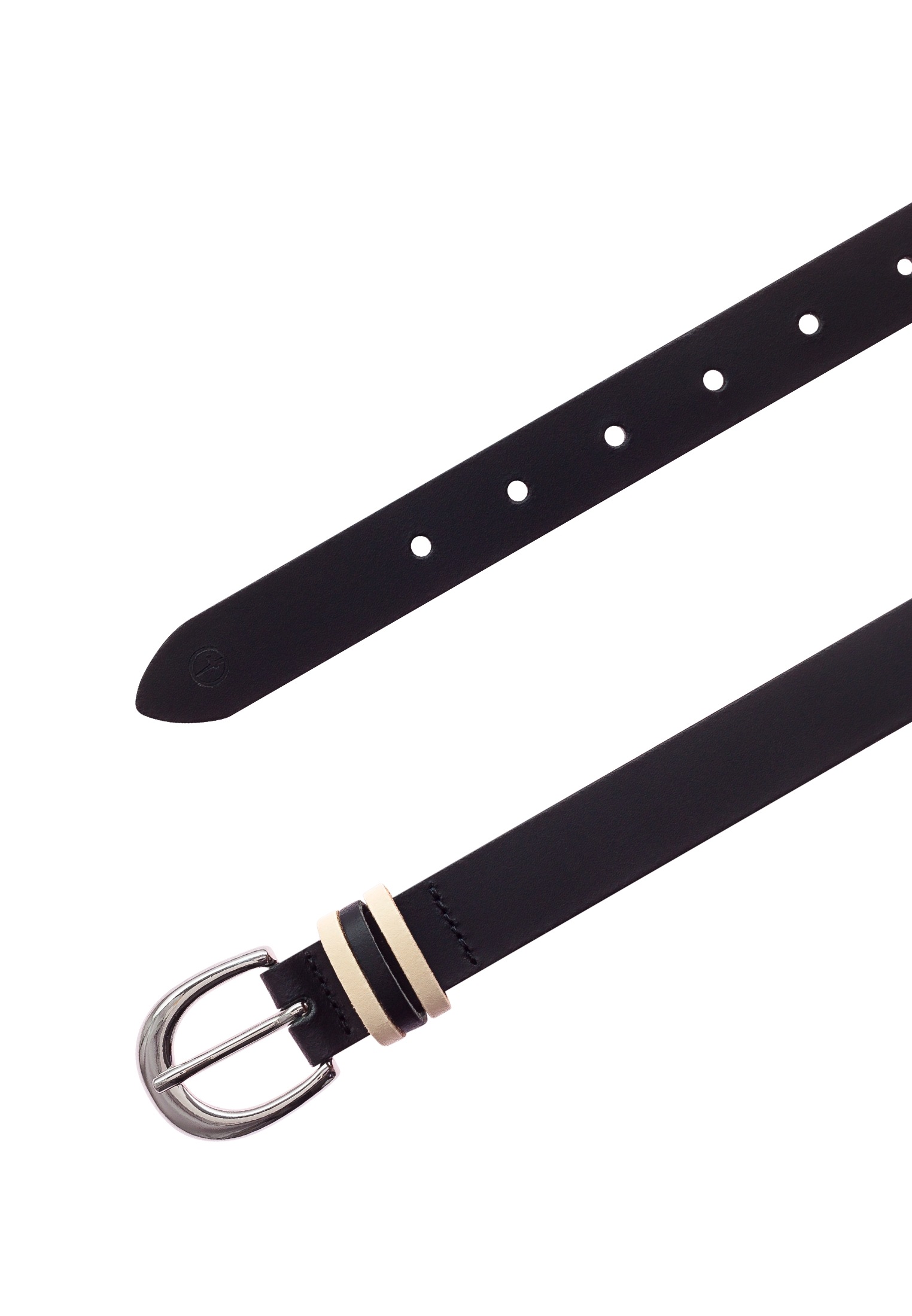 Tamaris Ceinture en cuir orné d'une triple boucle