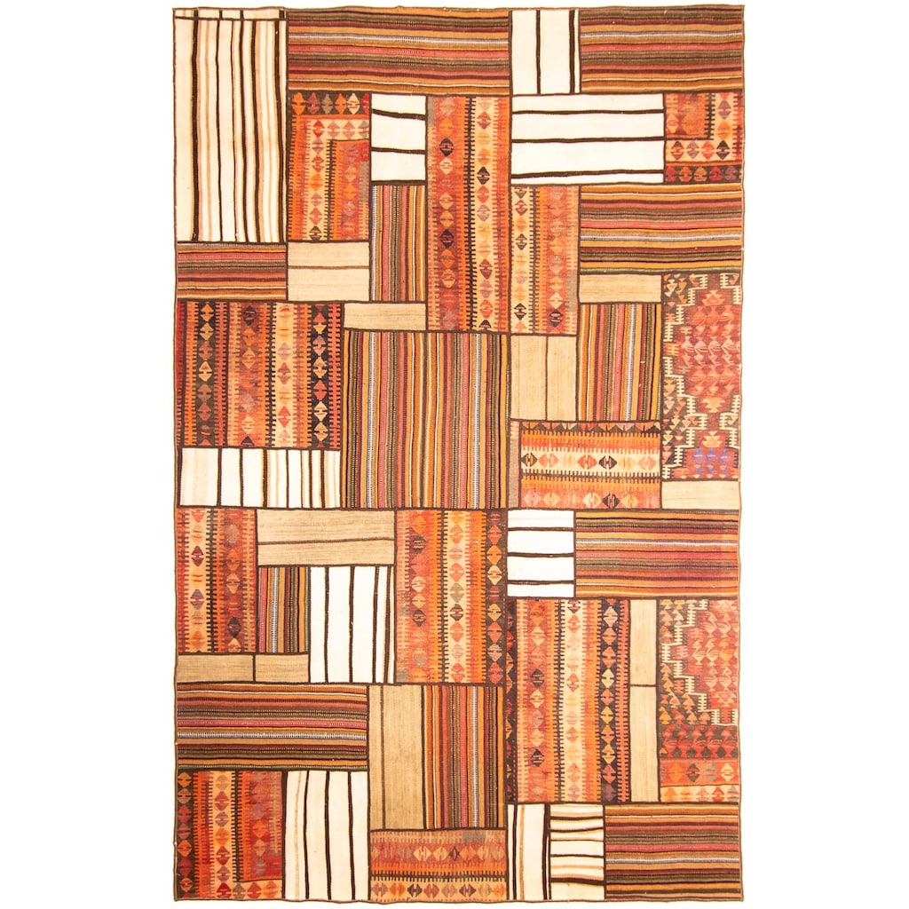 morgenland Teppich »Patchwork - 300 x 200 cm - mehrfarbig«, rechteckig, Wohnzimmer, Einzelstück