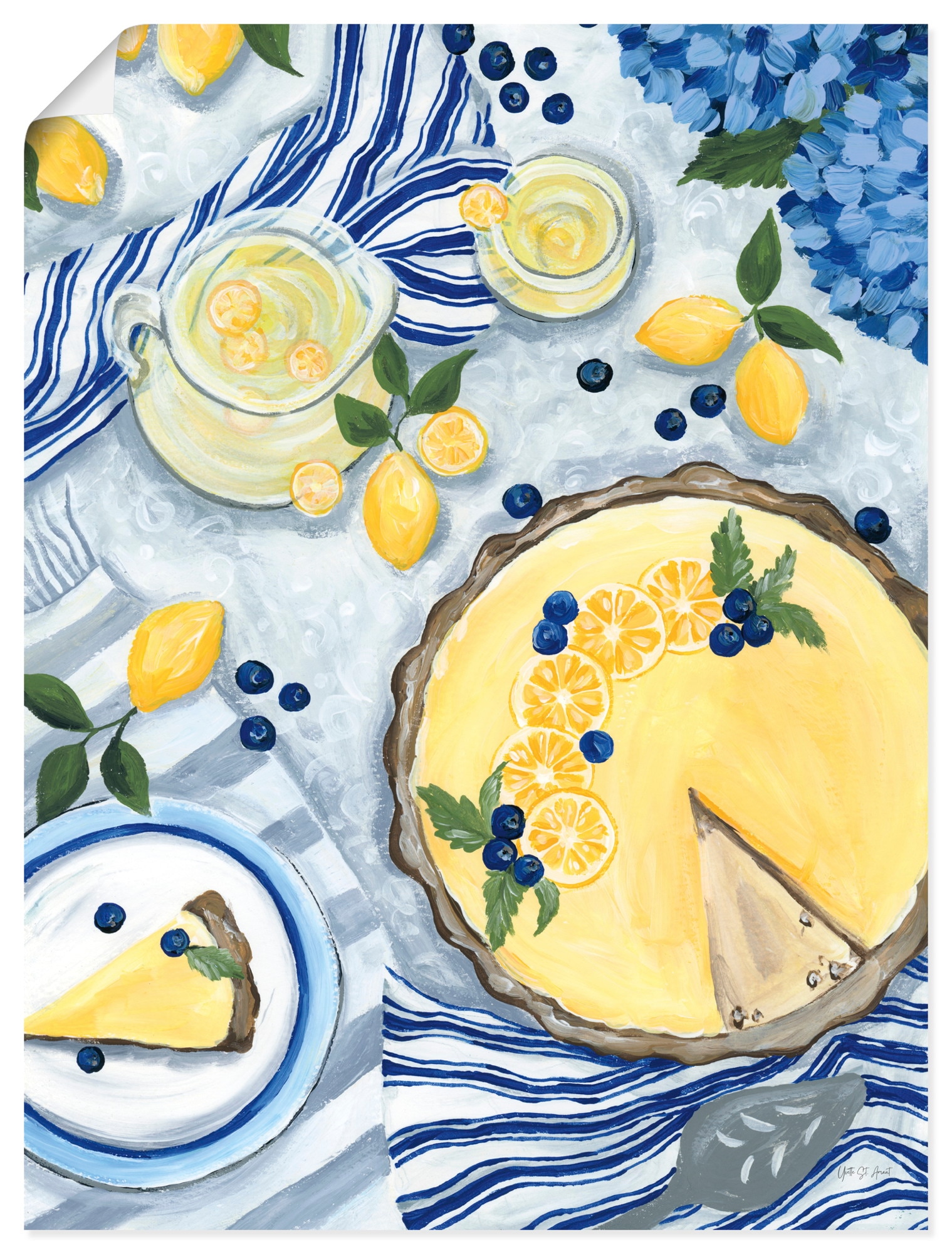Image of Artland Wandbild "Summer Picnic I" Arrangements 1 Stk. tlg. als Alubild, Leinwandbild, Poster, Wandaufkleber in verschied. Grössen