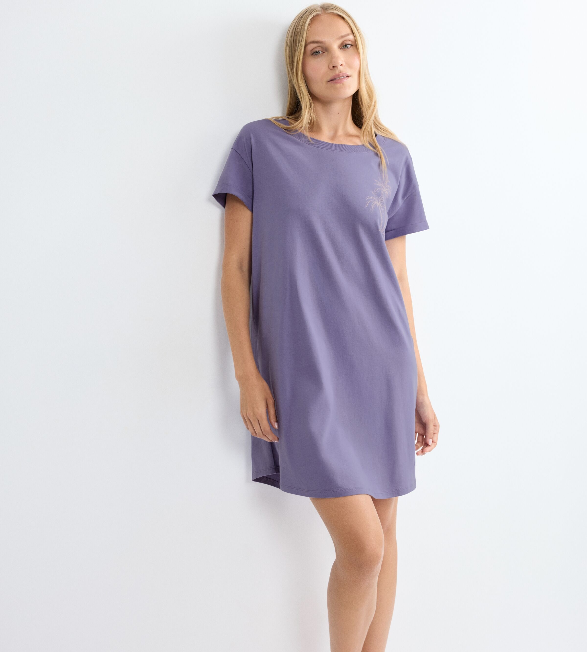 Triumph Chemise de nuit »Nightdresses NDK X« Sans poches weich, atmungsaktiv, gerippter Rundhalsausschnitt, Kurzarm