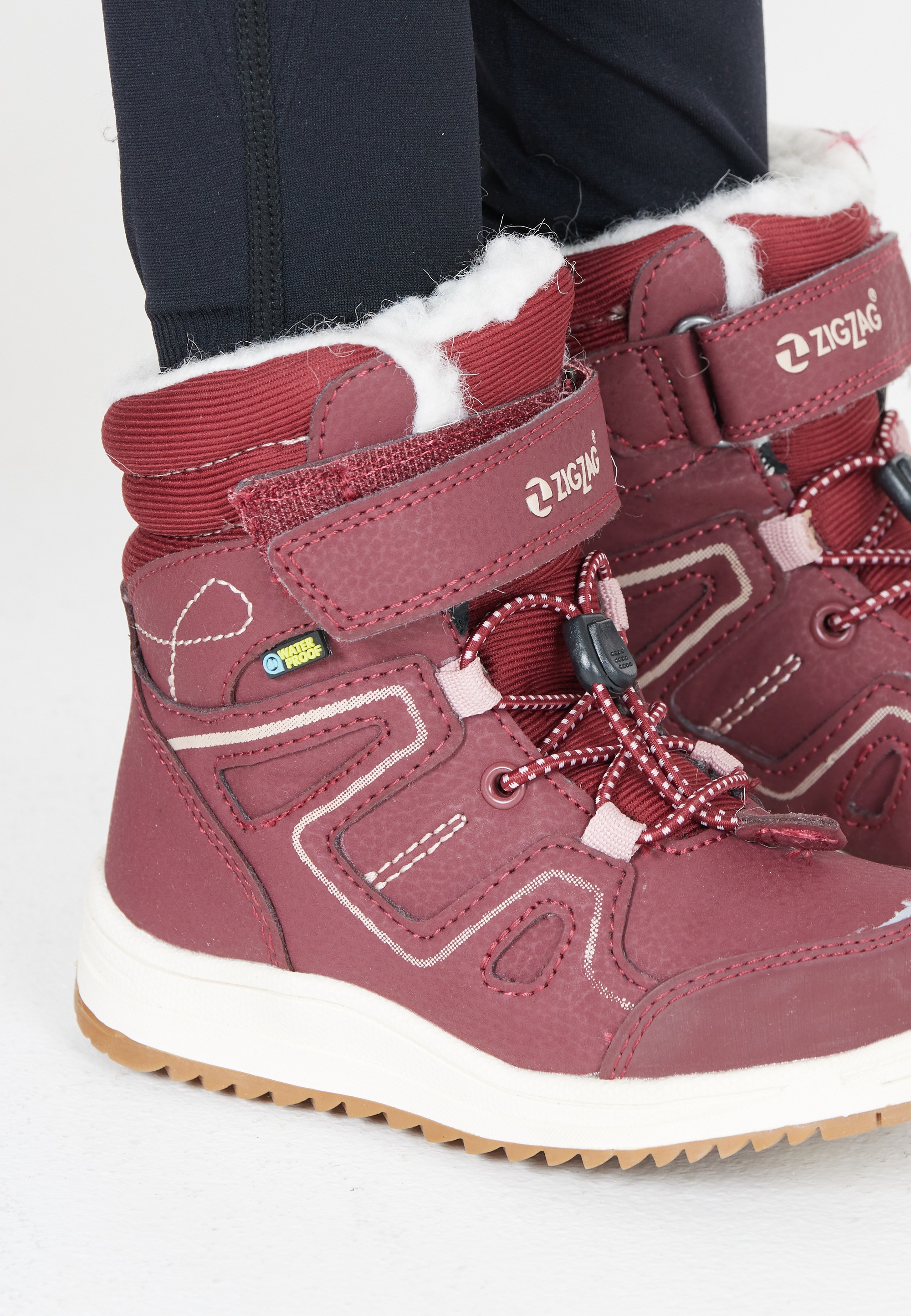 ZIGZAG Bottes d'hiver »Rincet Kids Boot WP«  bottes d'hiver, bottes à lacets, chaussures d'hiver, imperméables, doublées