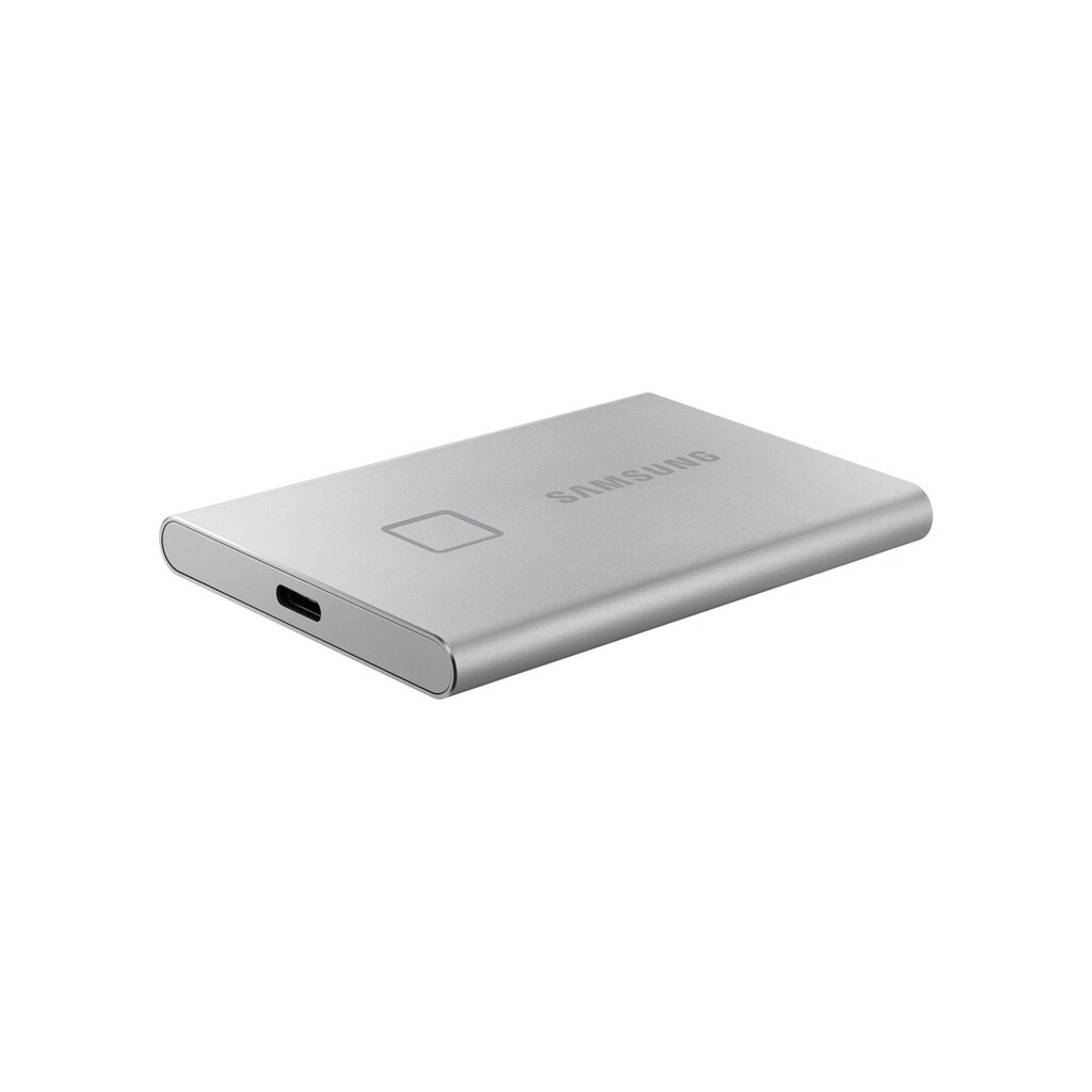 Samsung externe SSD »ortable T7, 2 TB, Touch Silver, USB 3.2 Gen 2«