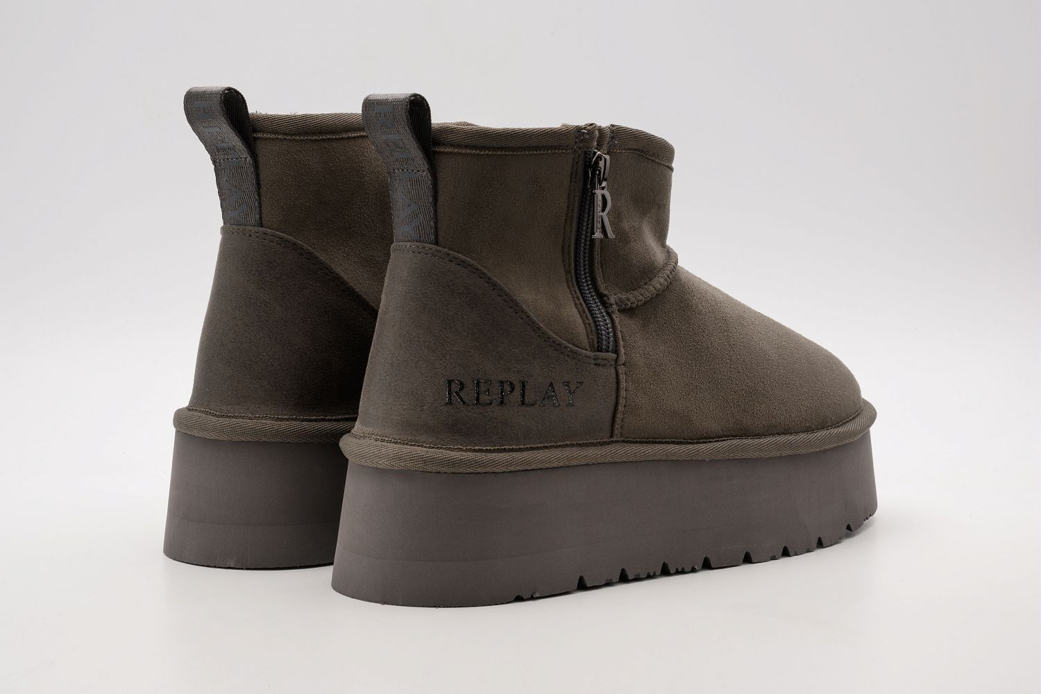 Replay Bottes d'hiver »CHIC ZIP«  Plateauboots, Stiefelette mit Anziehlasche und Reissverschluss