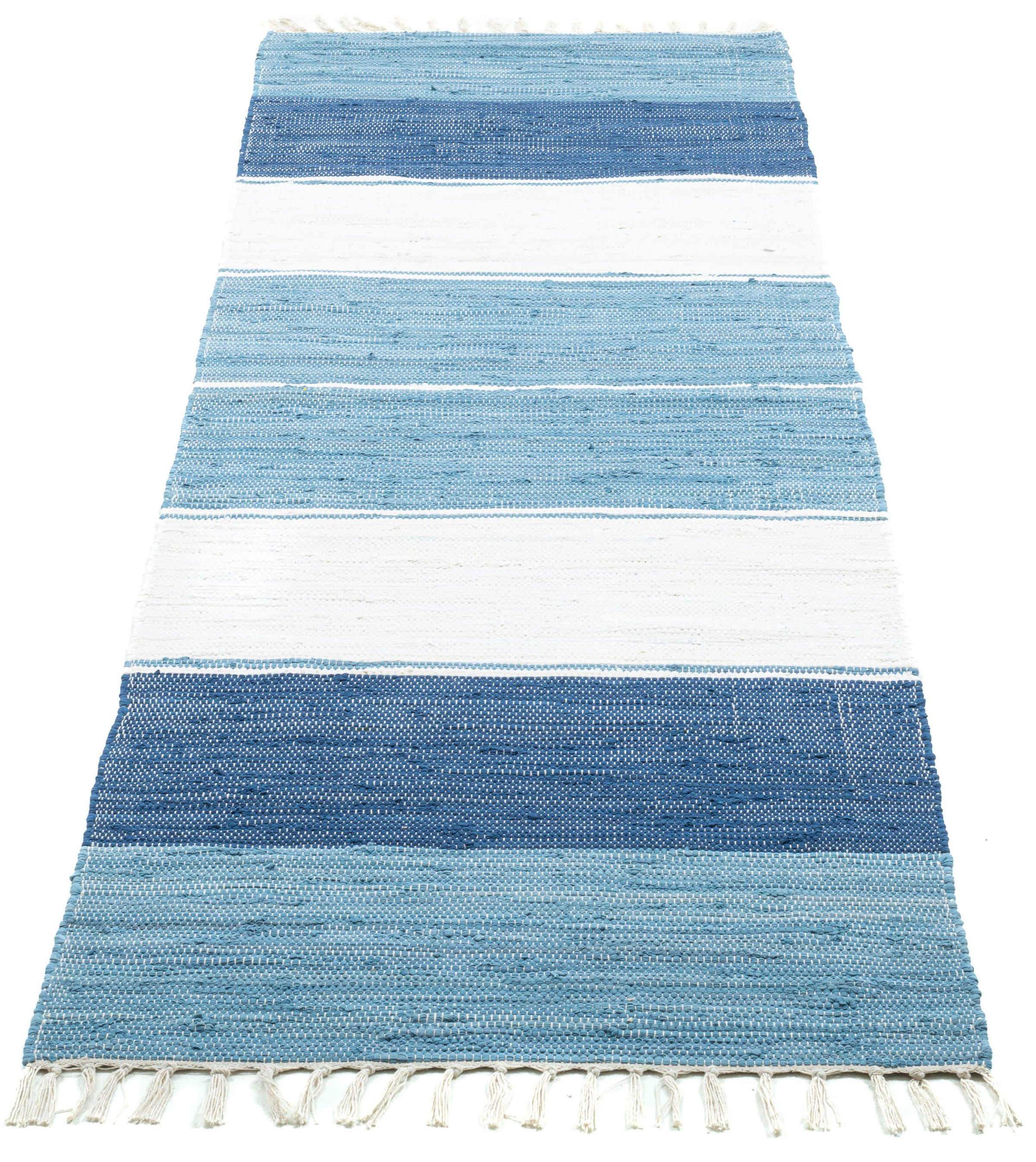 THEKO Läufer »Stripe Cotton«, rechteckig, 5 mm Höhe, Handweb Flachgewebe, reine... kaufen