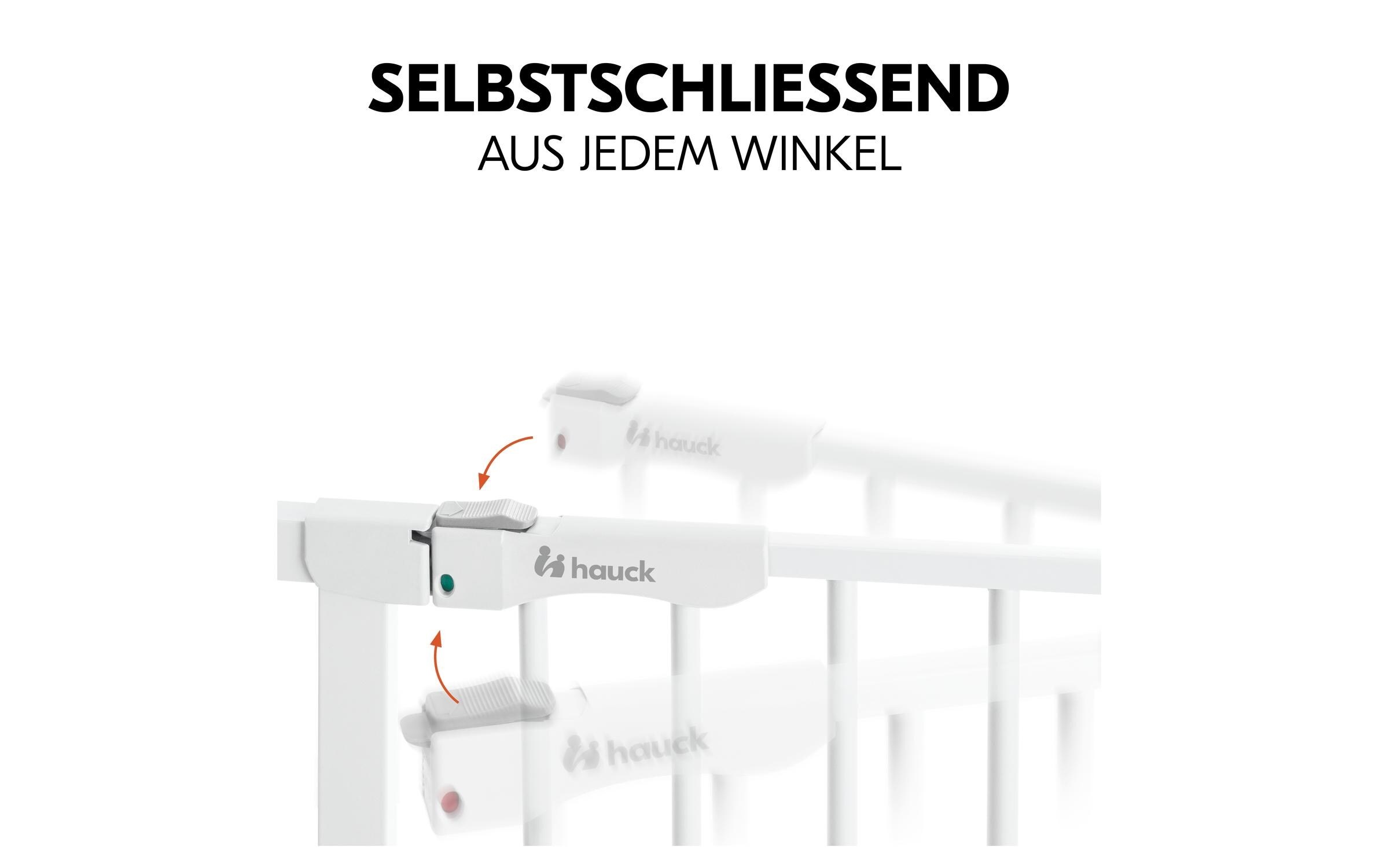 Hauck Türschutzgitter »Clear Step Autoclose 2 9 cm Weiss«