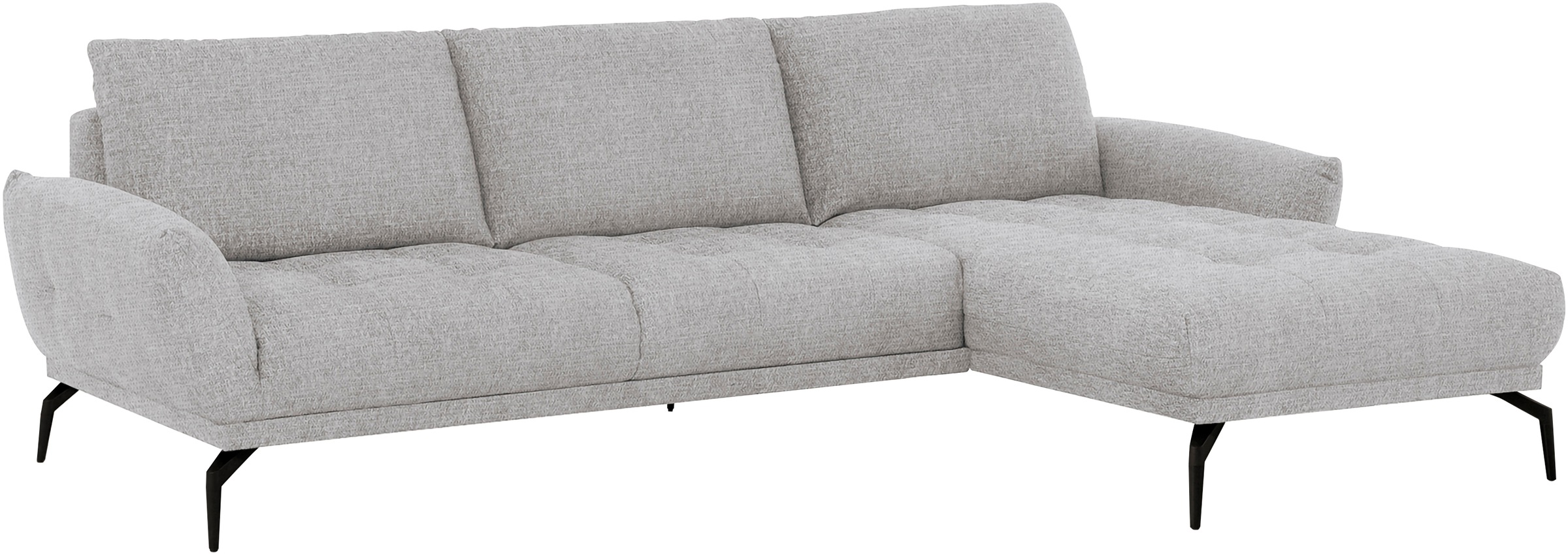 exxpo - sofa fashion Ecksofa »NICEA erstklassiger Sitzkomfort, L-Form, bodenfrei«, In hochwertiger Verarbeitung und ergonomische Sitzposition
