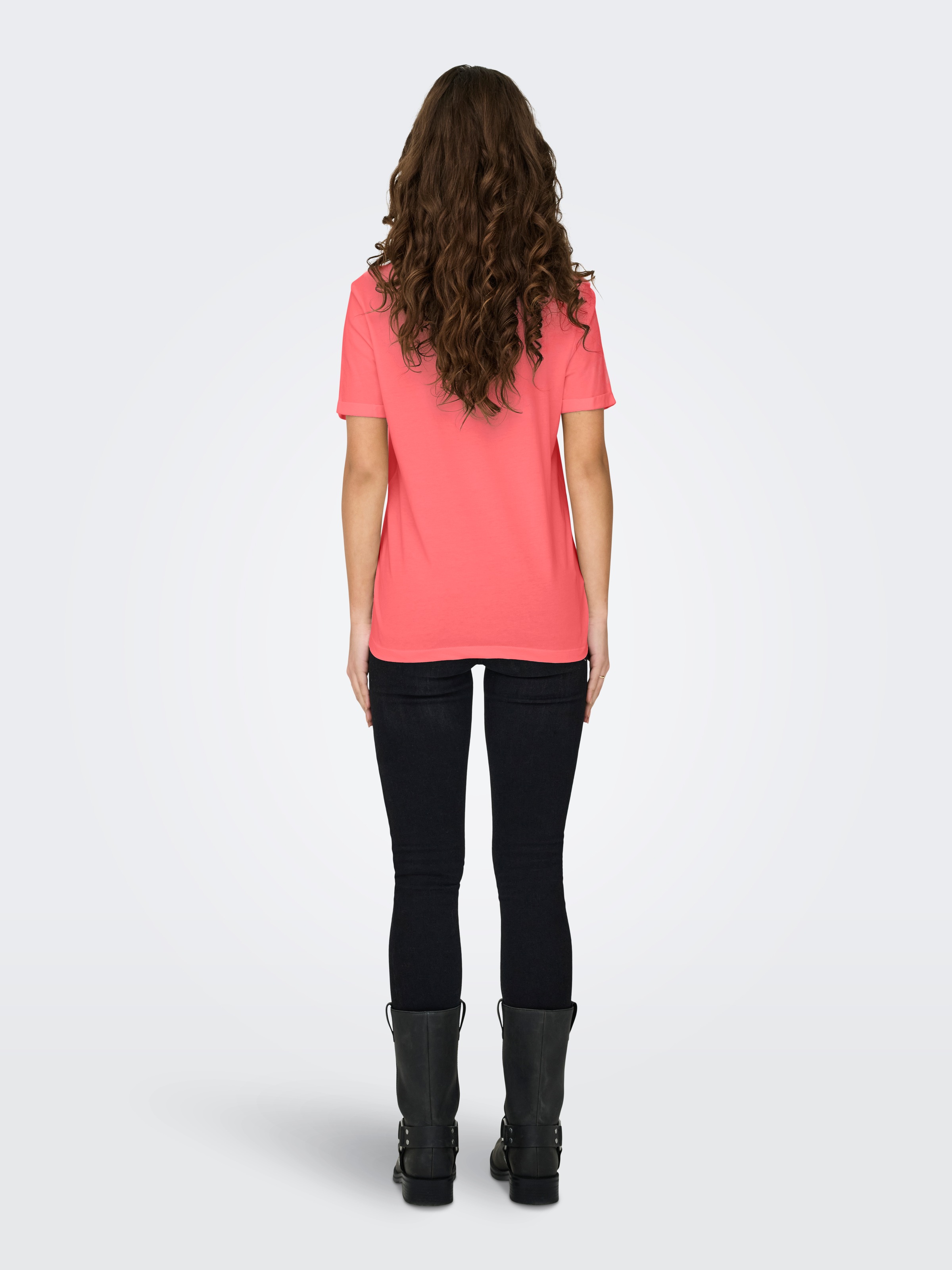 ONLY Kurzarmshirt »ONLGITTE LIFE REG S/S TOP BOX CS JRS«