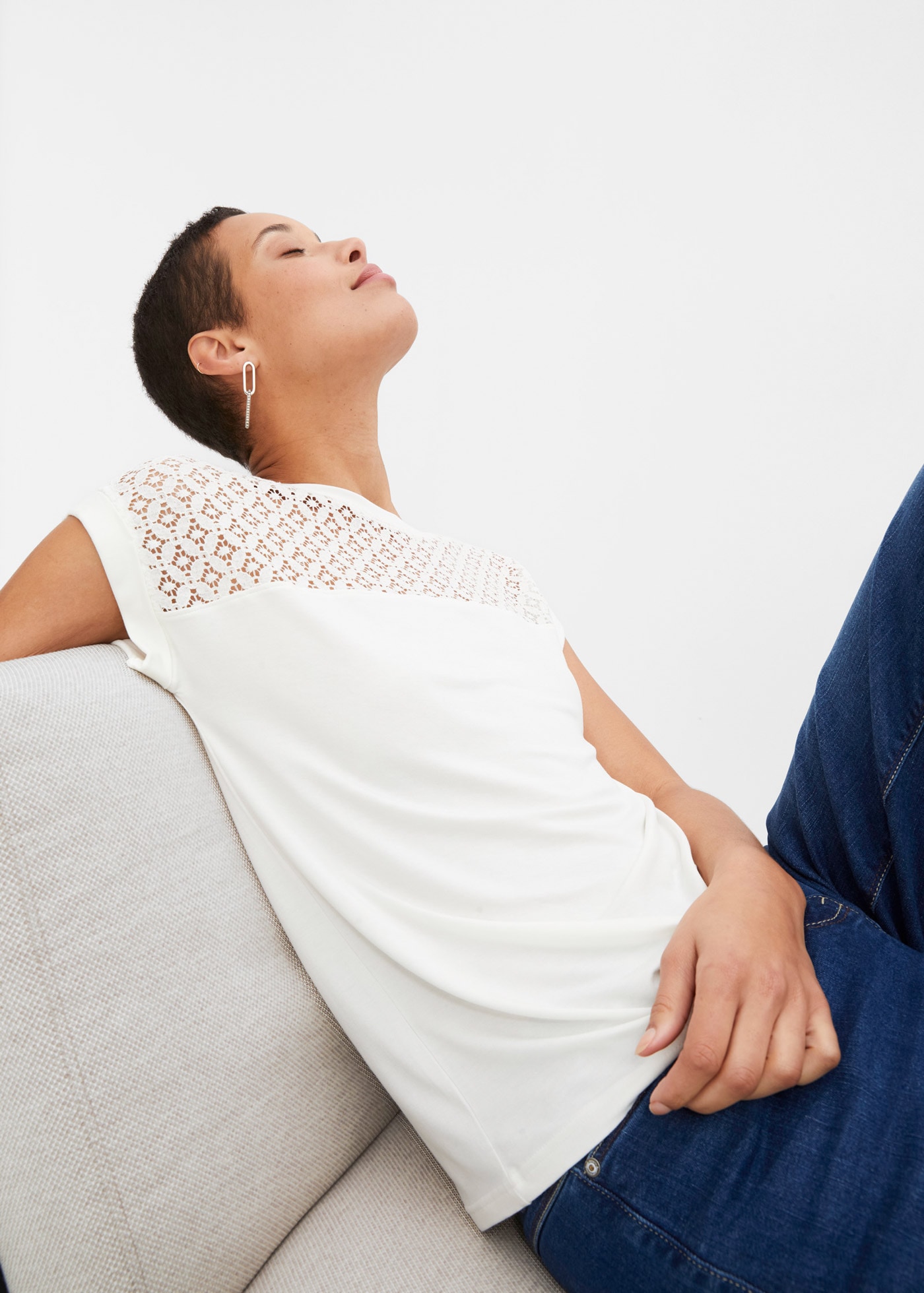 bonprix T-Shirt »Shirt aus Viskose-Mix«, Shirt aus Viskose-Mix
