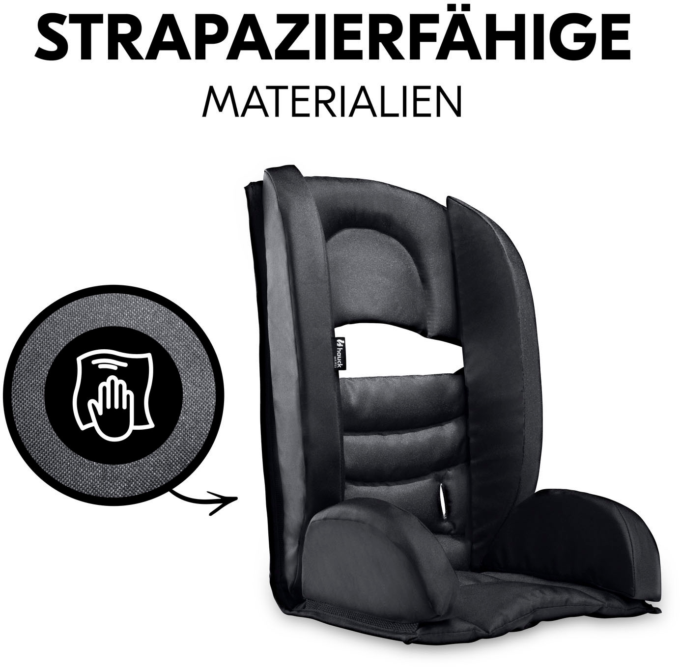 Hauck Réducteur de siège »Sitzverkleinerer für Fahrradanhänger, Black« universal