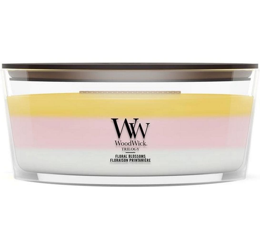 Woodwick Duftkerze "Floral Blossoms Trilogy Ellipse"