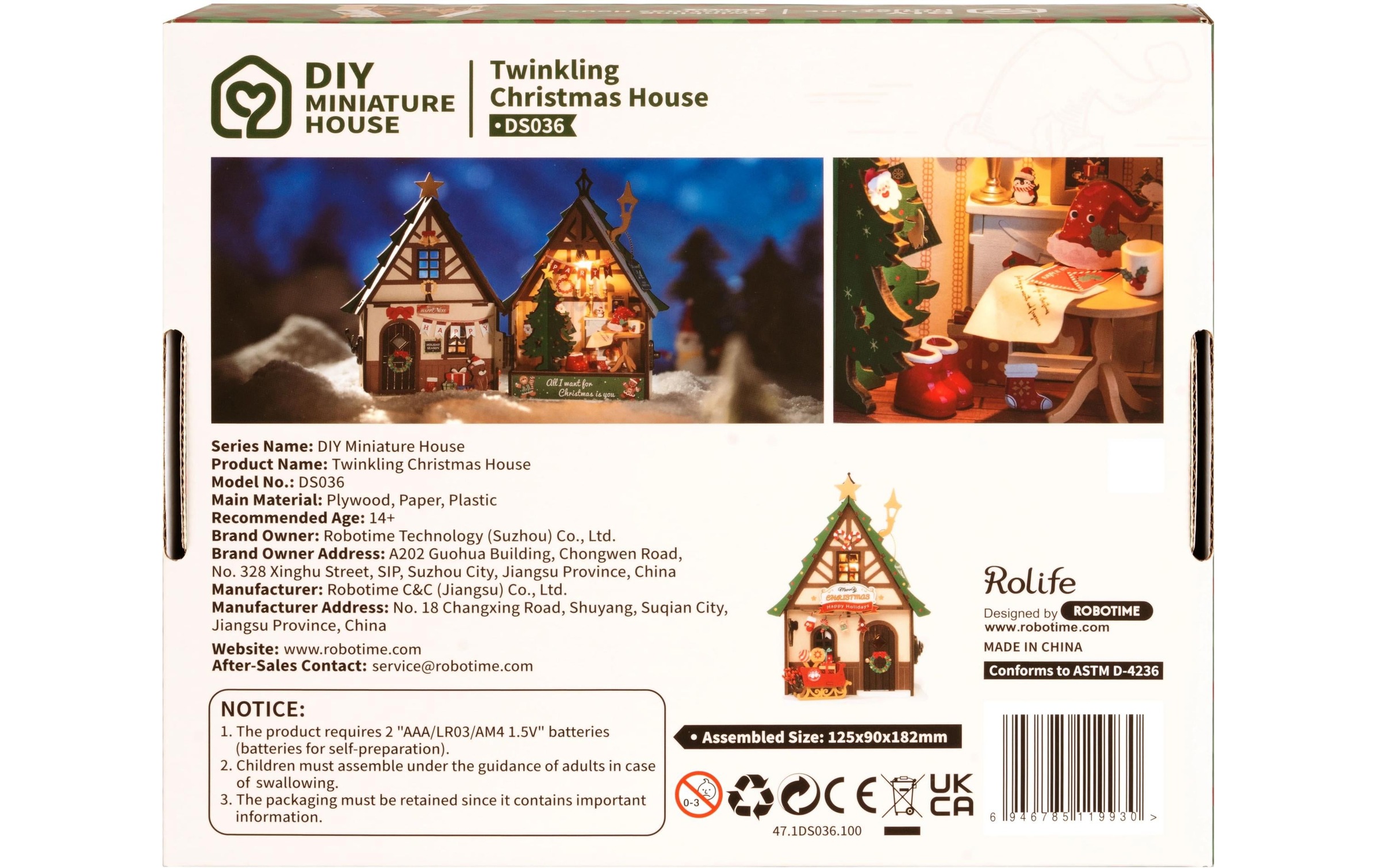   Modellbausatz »RoboTime Funkelndes Weihnachtshaus«