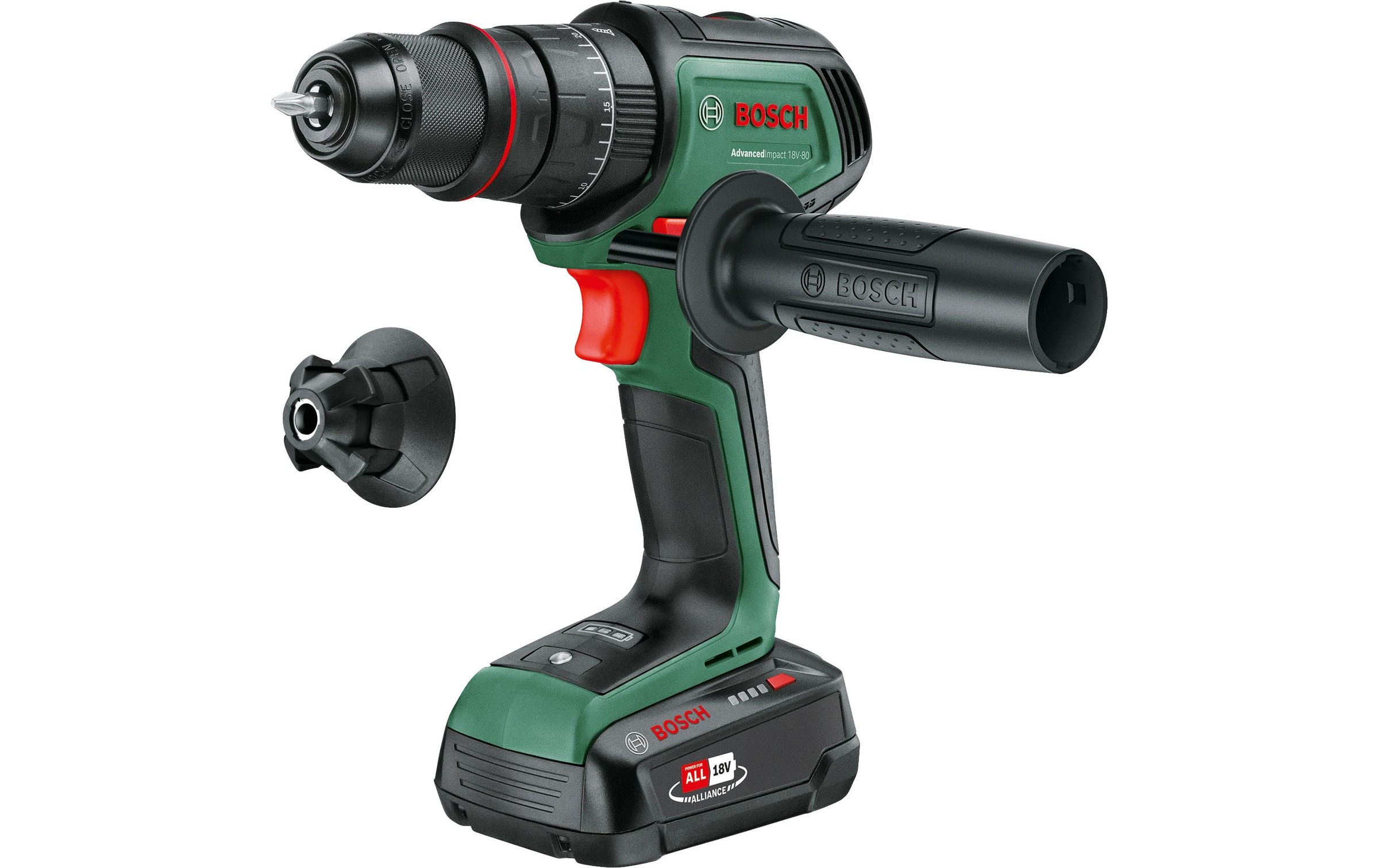 Image of BOSCH Akku-Schlagbohrmaschine "AdvancedImpact 18 V-80 1 x Akku"