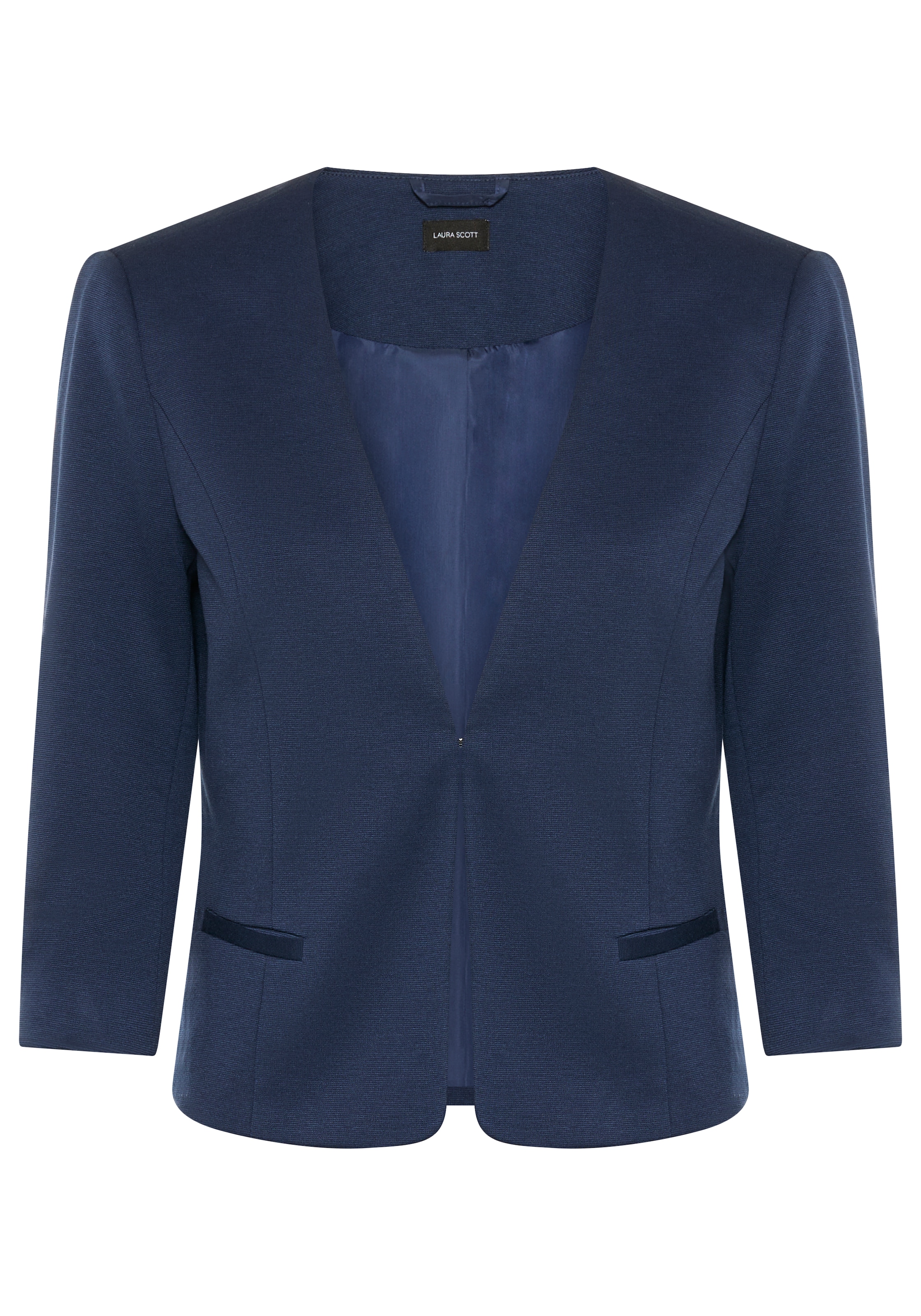 Laura Scott Blazer court aus elastischer Jerseyware, mit Hakenverschluss