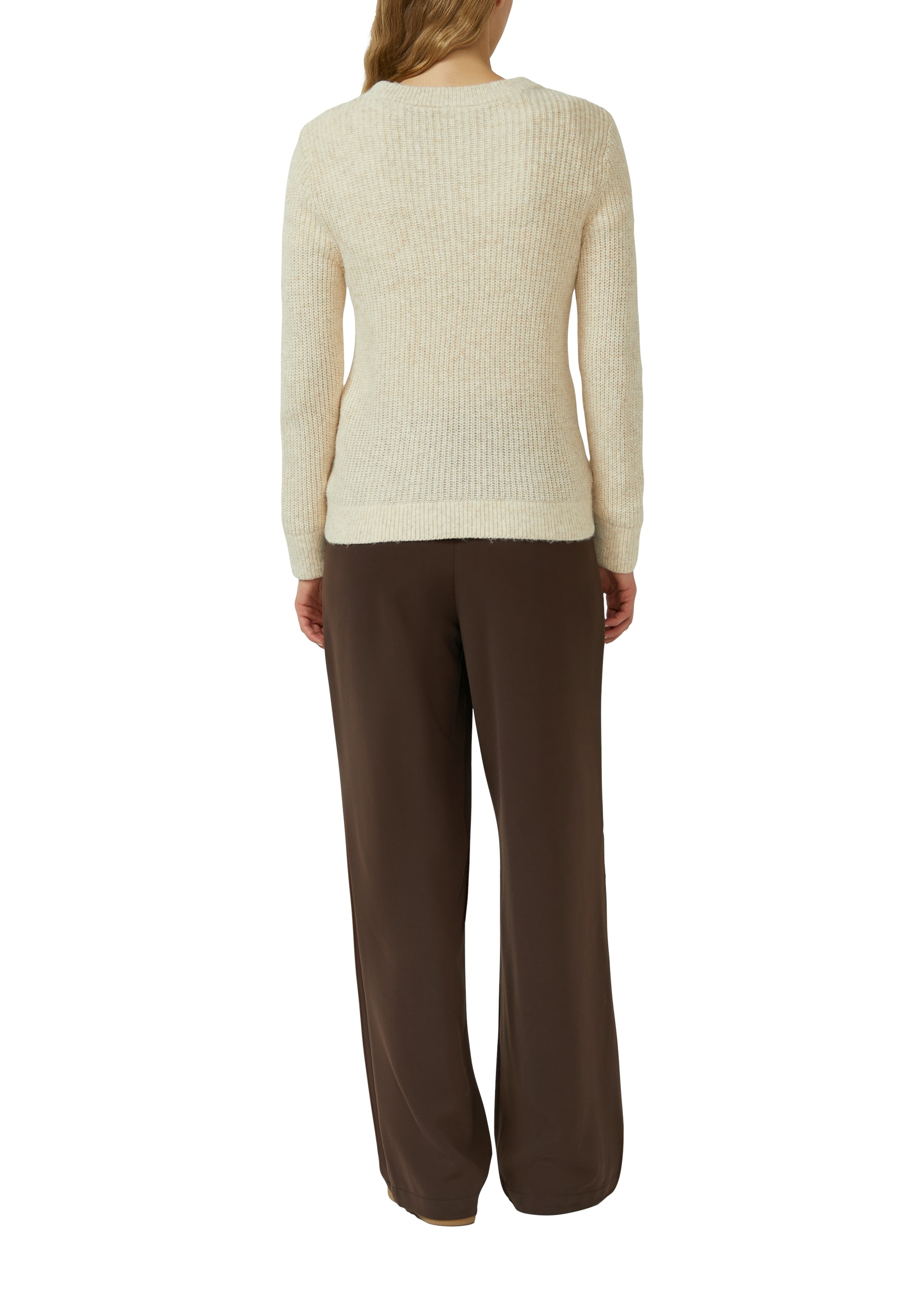 s.Oliver Pull en tricot aus Wollmix und mit Strickmuster
