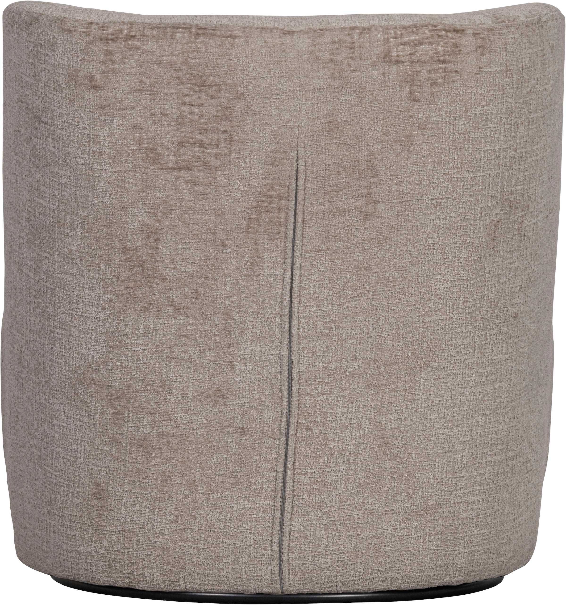 WOOOD Fauteuil pivotant »Atty mit struktur-Velvetbezug und Drehmechanismus B 74 x T 65 x H 75cm« Très haute résistance à l'usure, livré monté, capacité de charge 120 kg