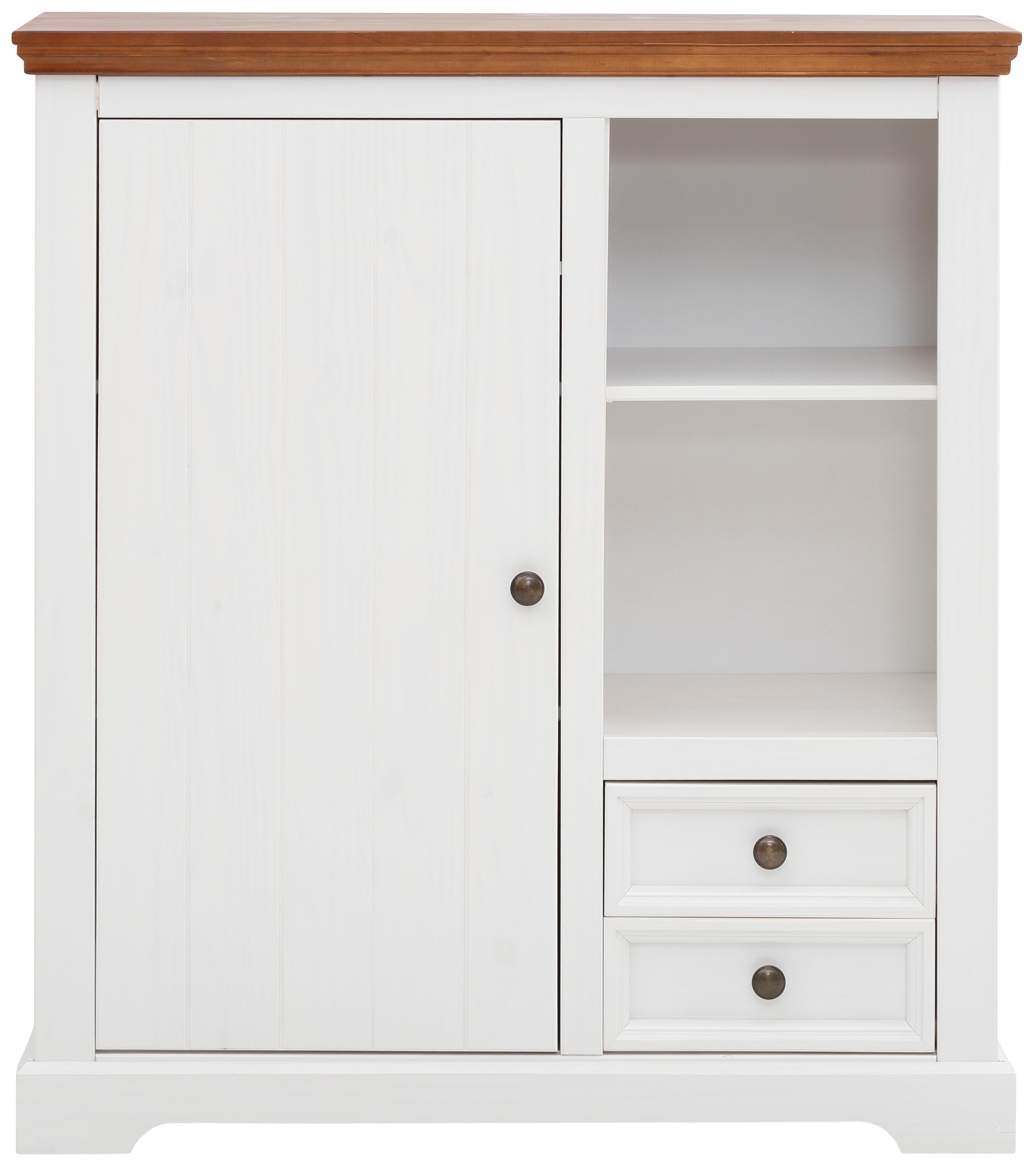 Image of Home affaire Vertiko »Athen«, aus massivem Kiefernholz, mit schönen Metallgriffen, Höhe 110 cm bei Ackermann Versand Schweiz