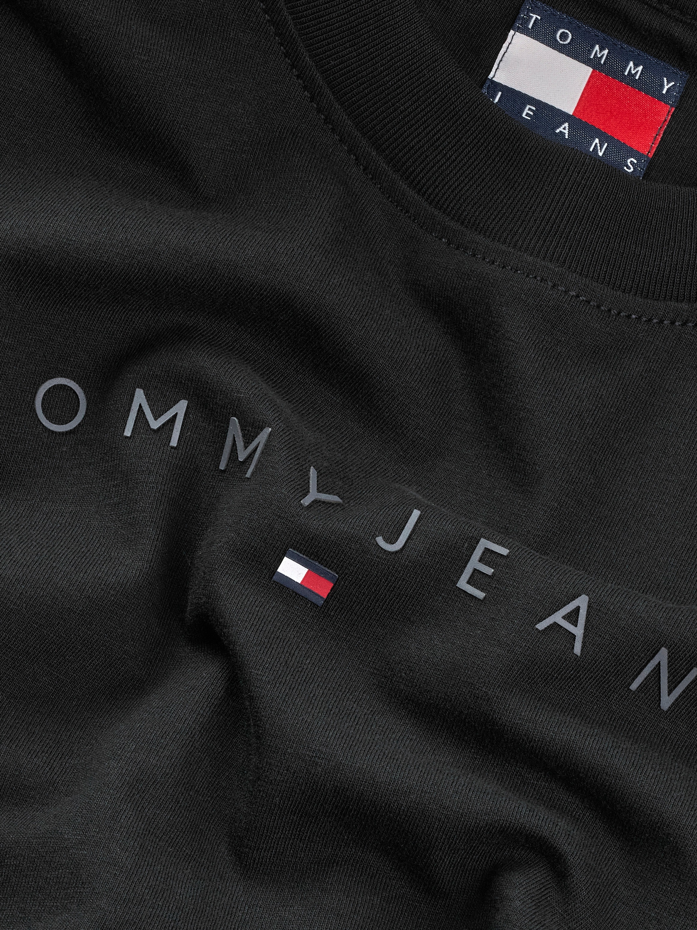 Tommy Jeans Curve T-Shirt »TJW SLIM TONAL LINEAR TEE EXT«, in Grossen Grössen, Logodruck, Figurbetont