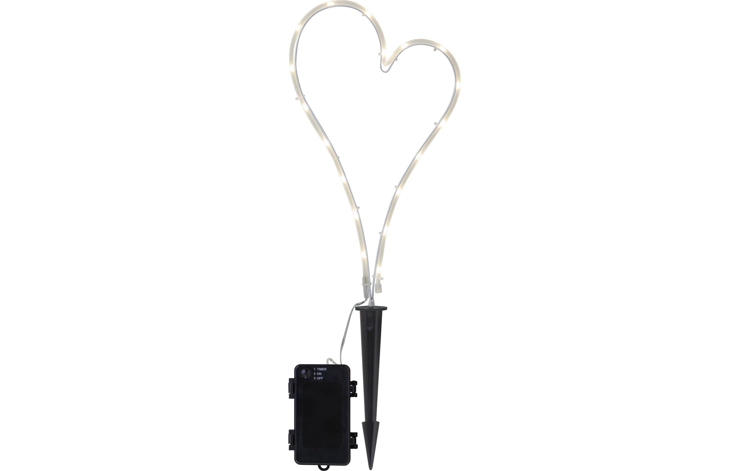Image of Gartenleuchte "Herz" LED-Modul warmweiss