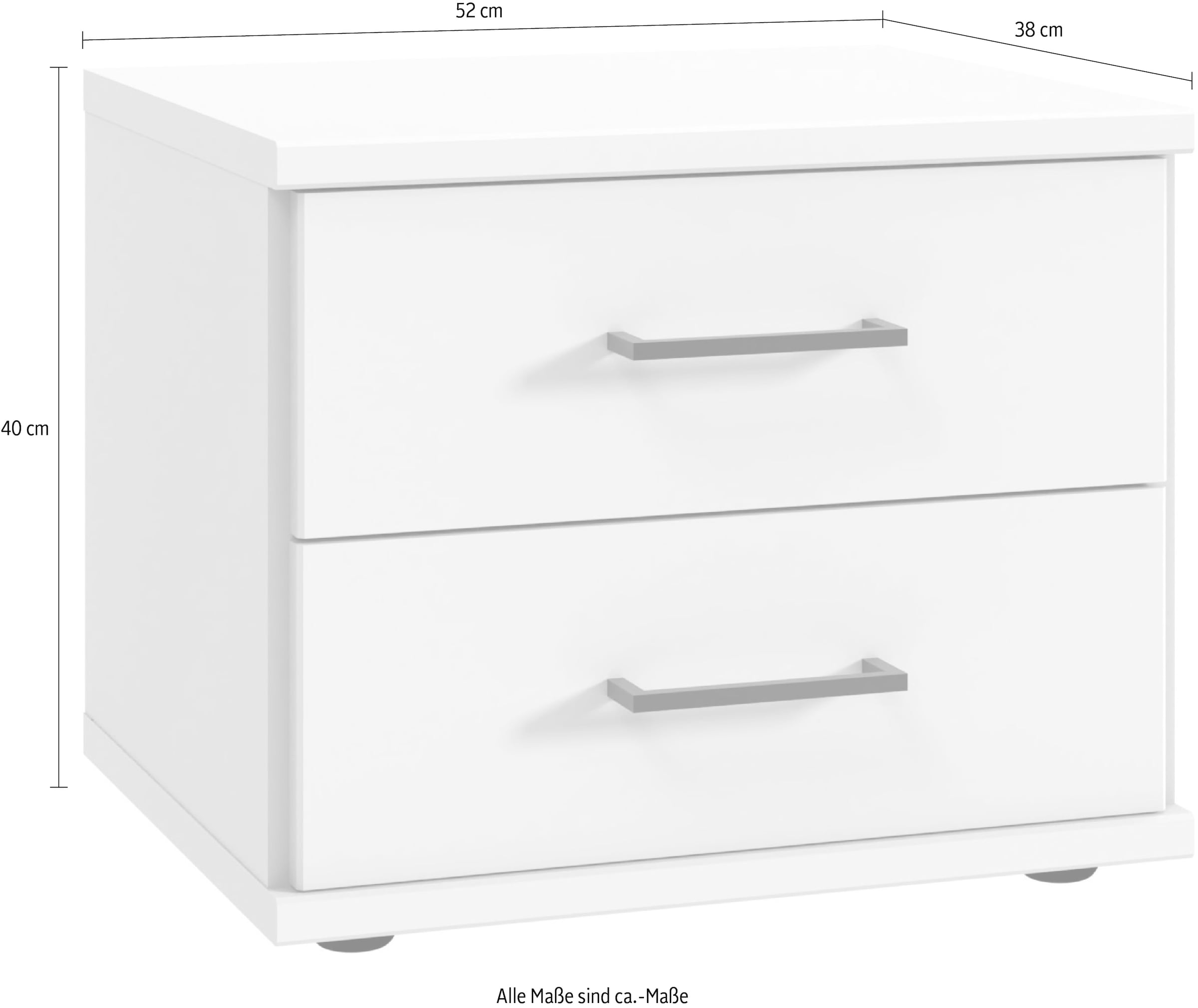Wimex Table de nuit »Rügen« Nachtschrank mit 2 Schubladen