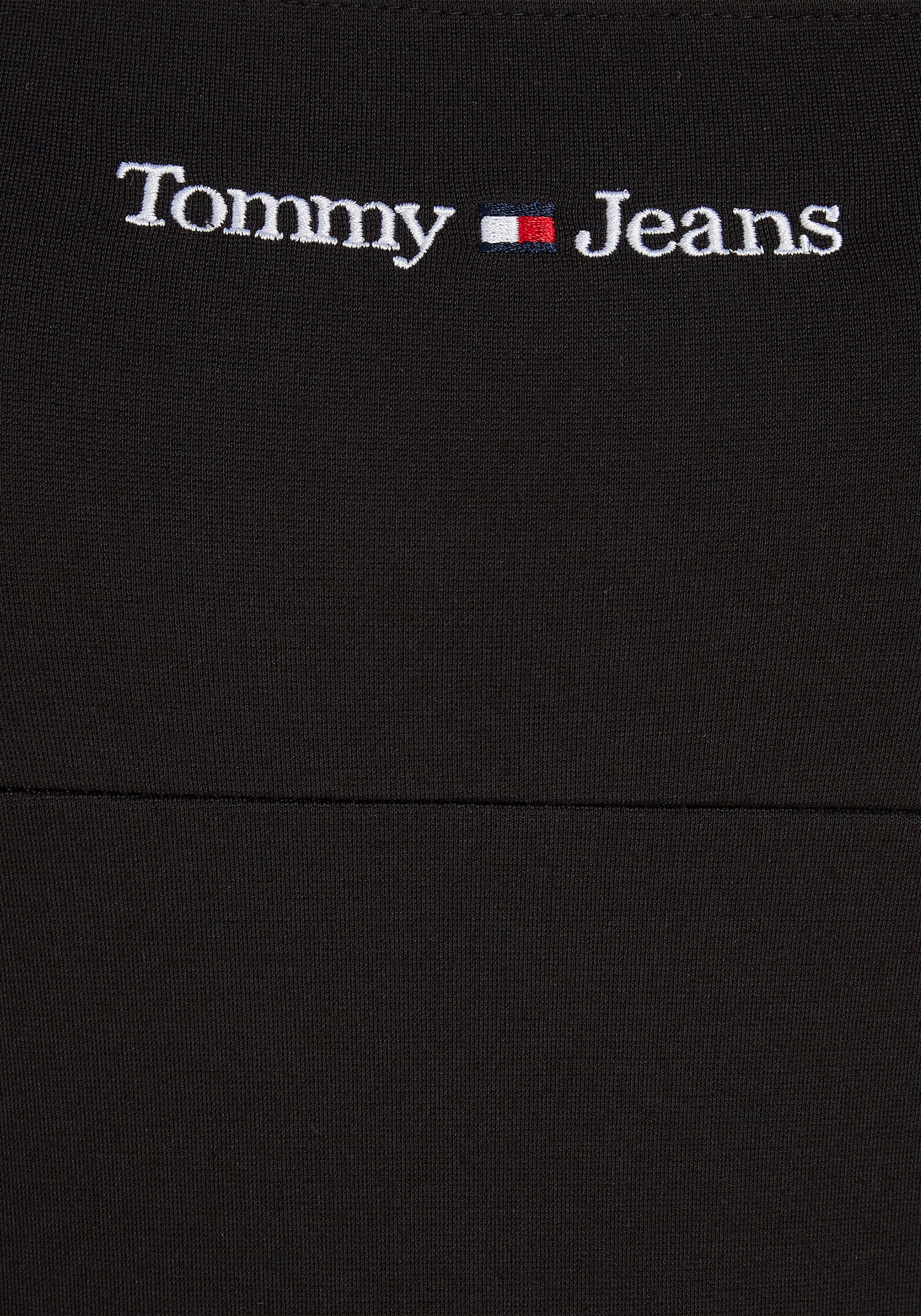 Tommy Jeans Minikleid »TJW SERIF LINEAR LS BODYCON«, mit eckigem Ausschnitt