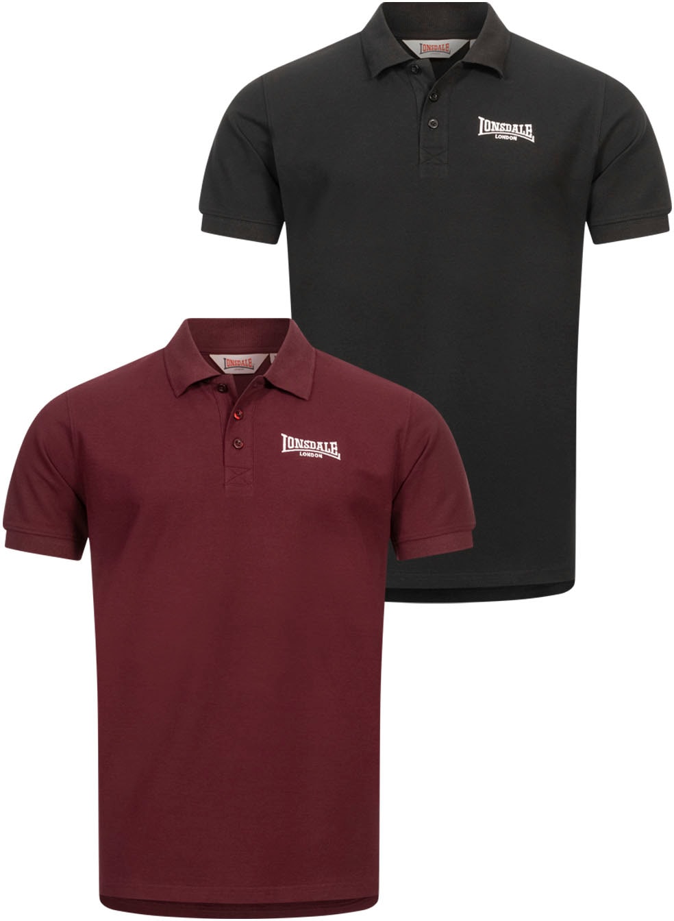 Image of Lonsdale Poloshirt "LINGHOLME" Packung, 2 Stk.