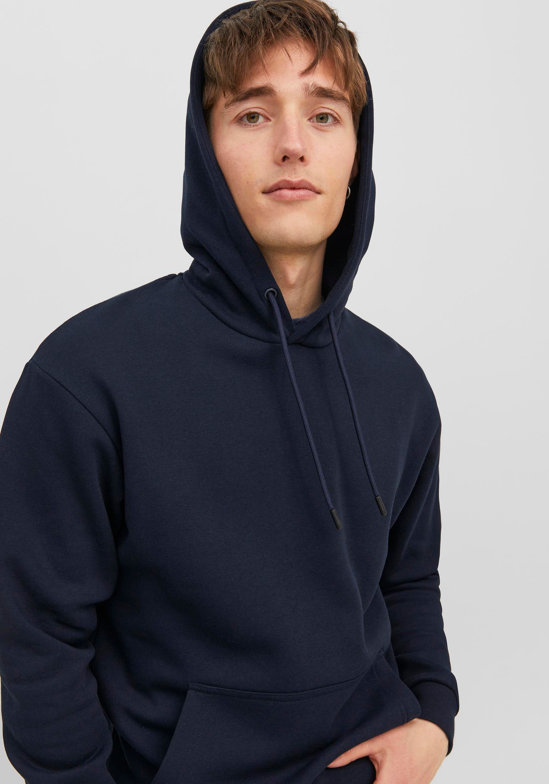 Jack & Jones Kapuzensweatshirt »JJEBRADLEY SWEAT HOOD NOOS«, mit Känguru Tasche