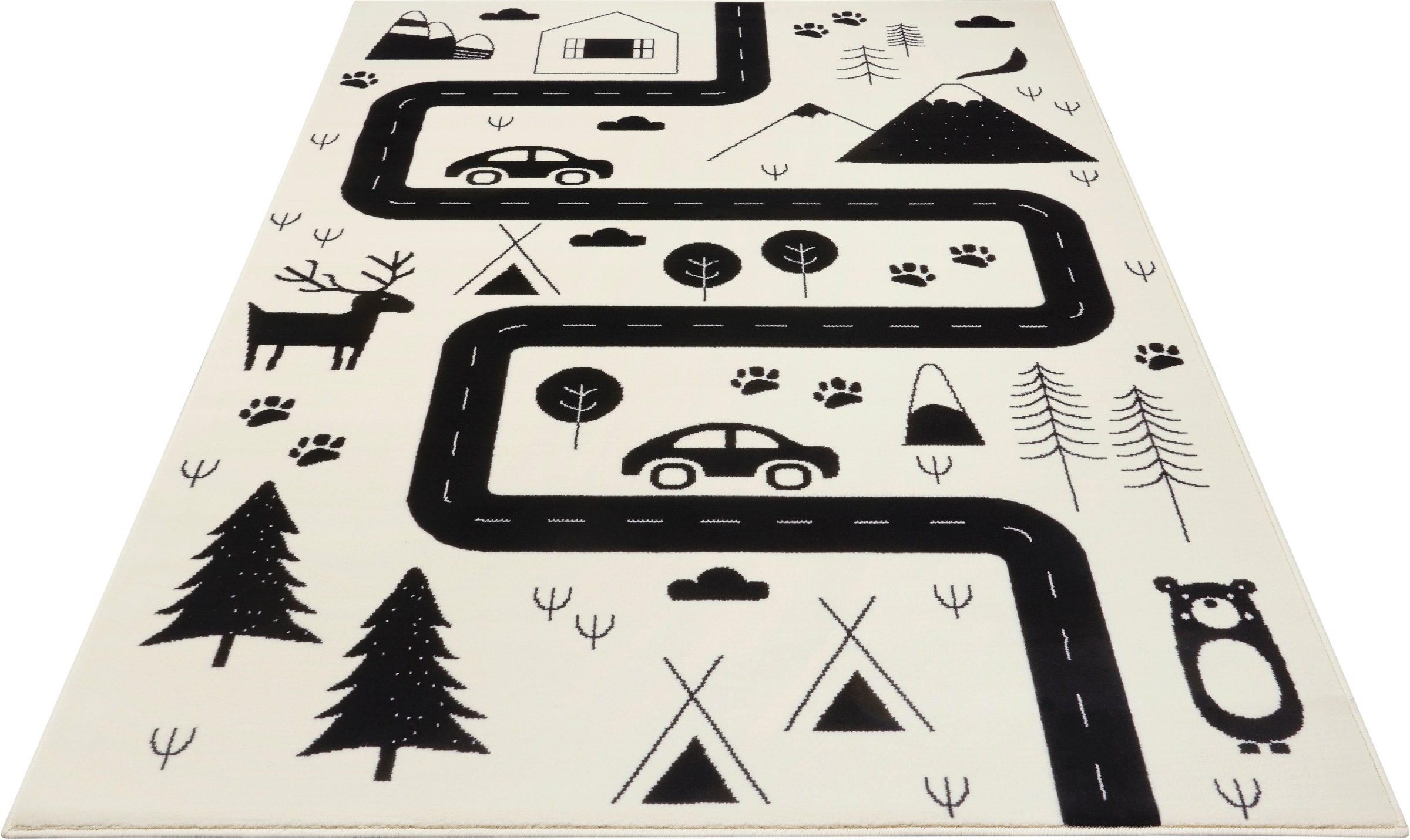 Image of HANSE Home Kinderteppich »Avenue«, rechteckig, 9 mm Höhe, Strassen Spielunterlage, Kurzflor, Kinderzimmer, Spielunterlage, Strapazierfähig, Pflegeleicht, Robust bei Ackermann Versand Schweiz