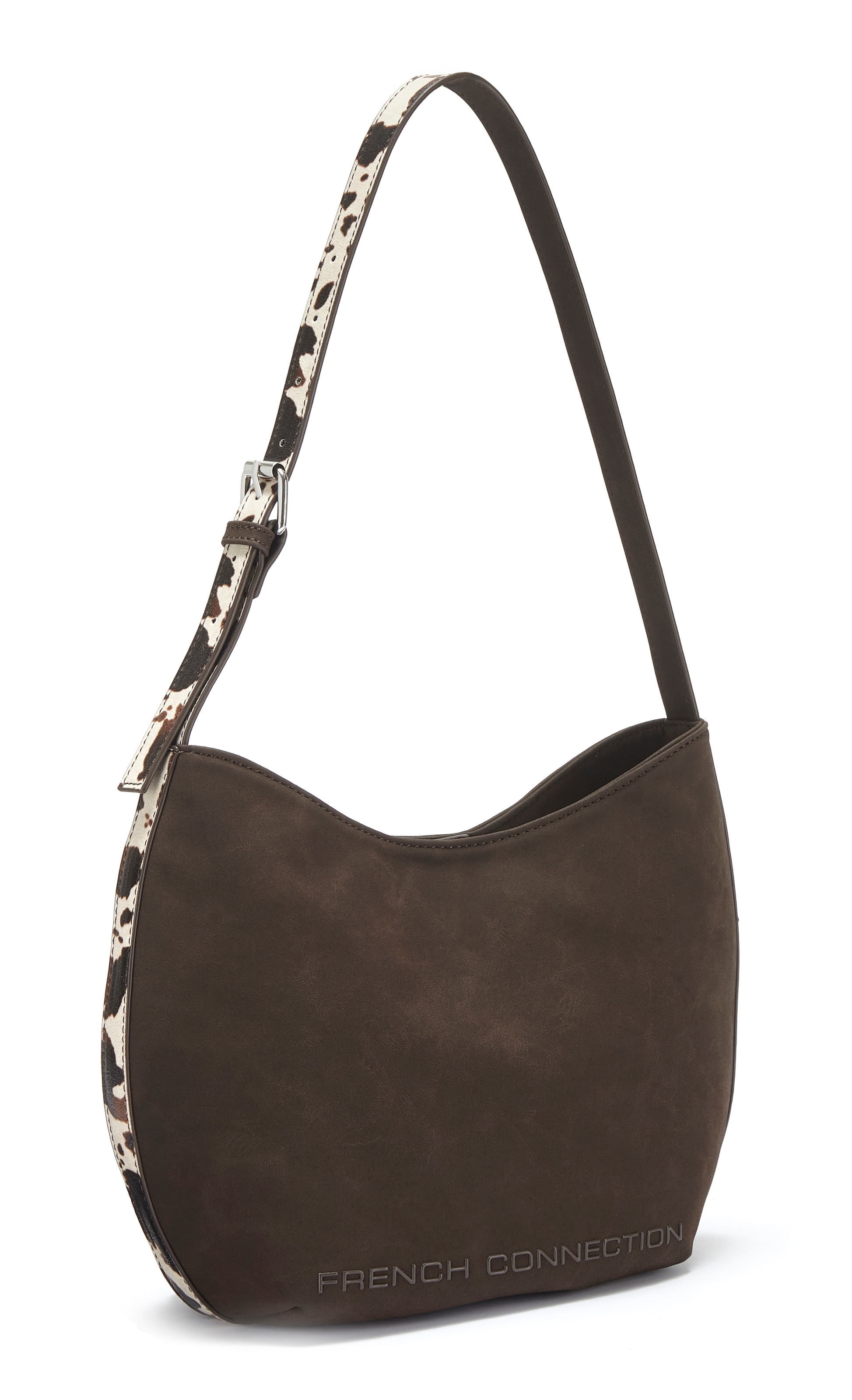 Image of French Connection Schultertasche "Henkeltasche, Handtasche, Shopper, Damentasche" mit modischen Animal-Details VEGAN