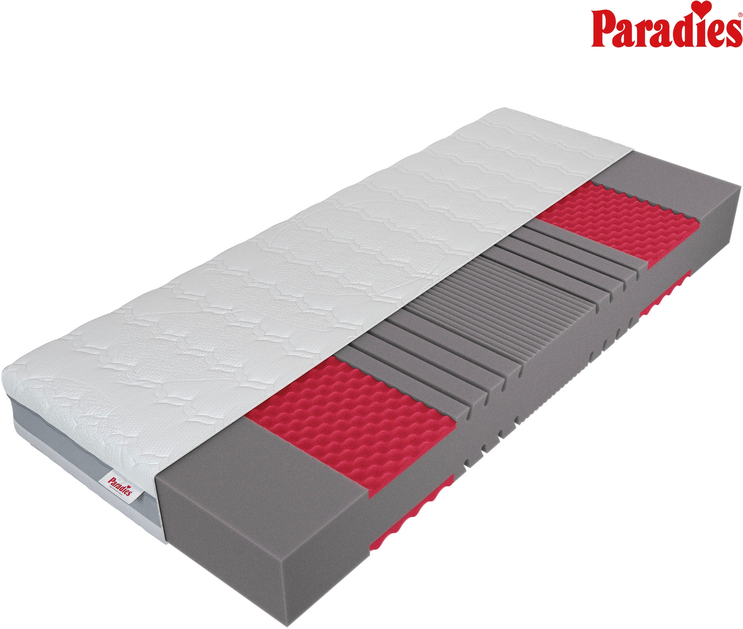 Image of Paradies Kaltschaummatratze "Neuheit: Paradies Prolife Supreme, Testsieger Stiftung Warentest" 22 cm hoch Raumgewicht: 35 kg/m³ 1 Stk. tlg. Note GUT (2,2), getestet in 90x200 cm, Härtegrad 3
