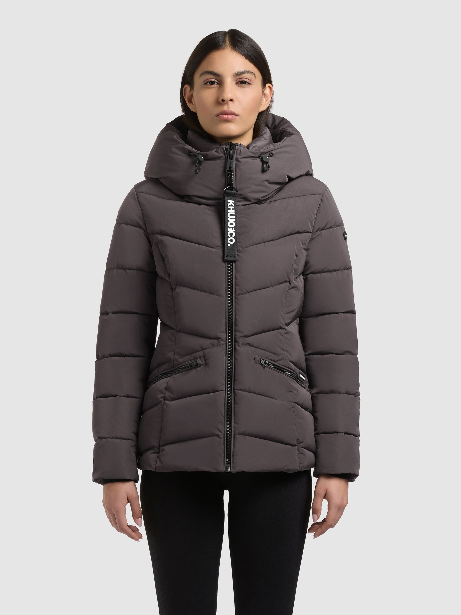 khujo Steppjacke »HERSCH2« mit Kapuze mit Wiener Naht
