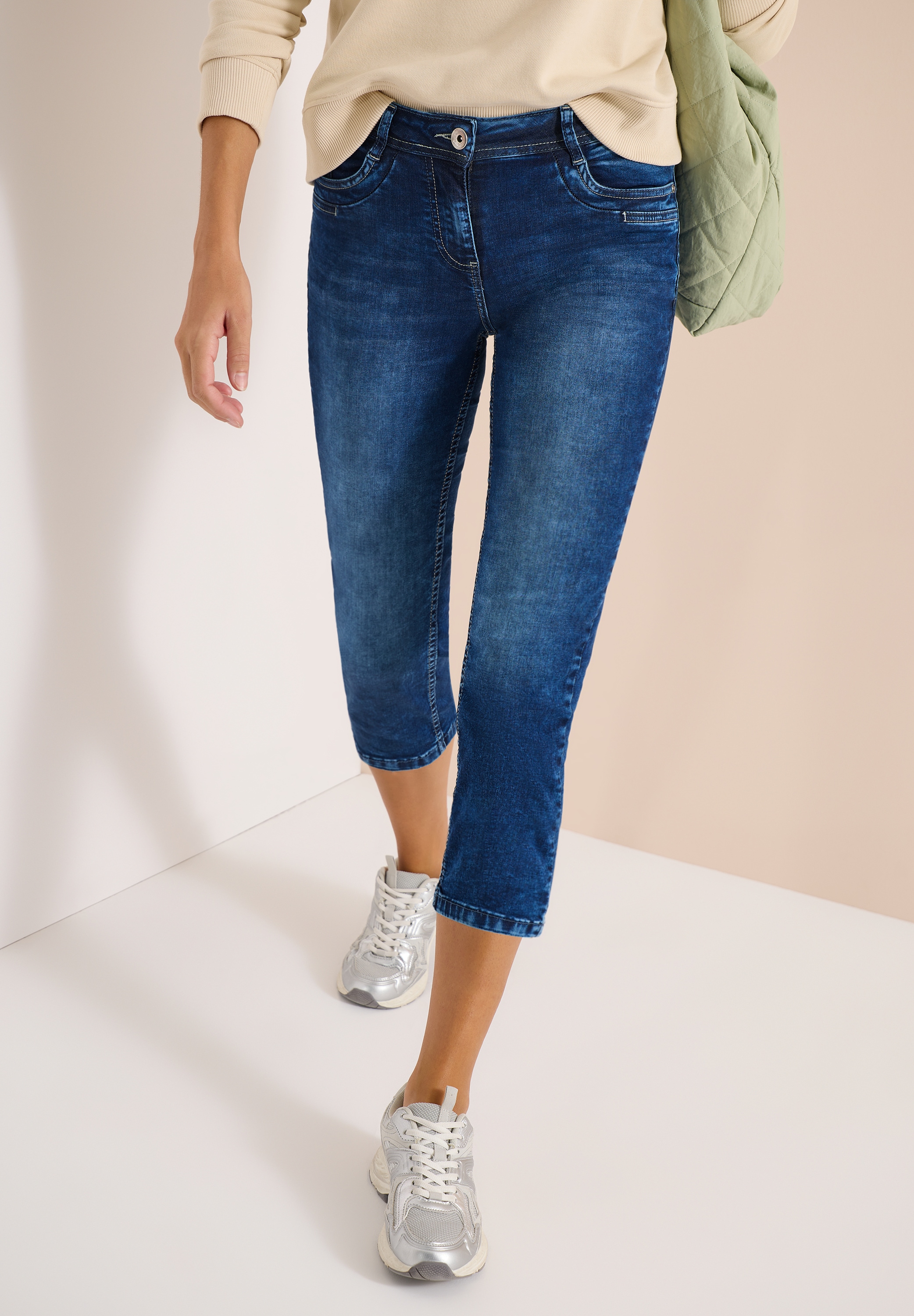Image of Cecil 3/4-Jeans "Style Scarlett" Slim Leg Jeans mit Stretch
