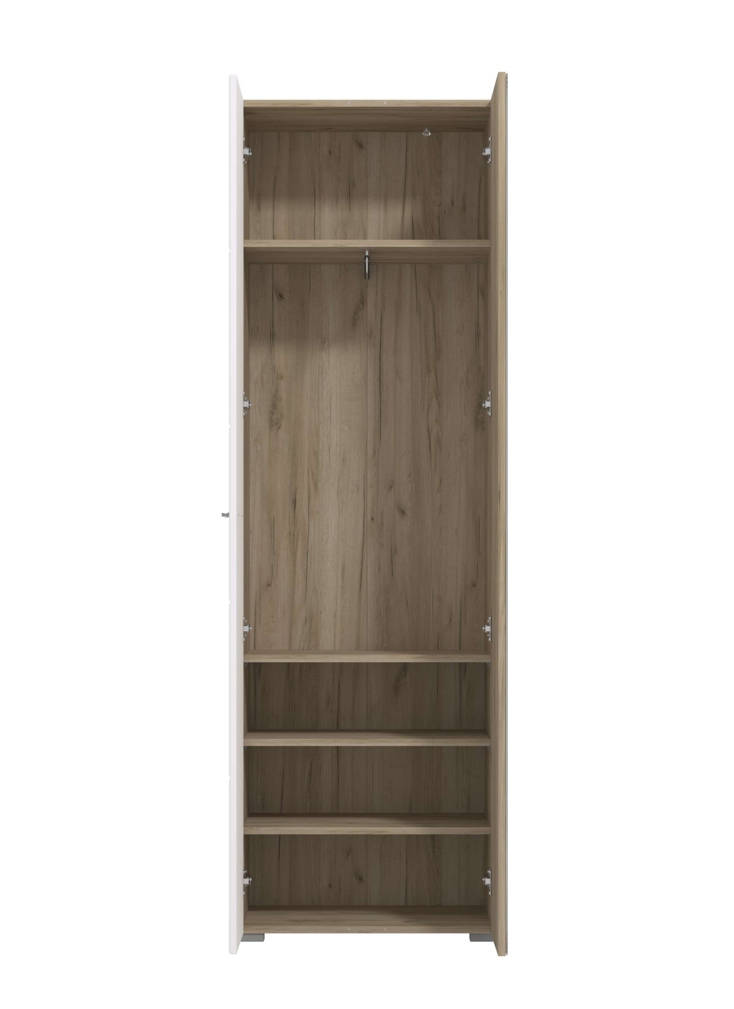 Home affaire Armoire vestiaire »Beny Kleiderschrank, Stauraumschrank, Flurschrank, Höhe 193 cm« Façades brillantes, porte miroir, largeur 60 cm, tringle à vêtements extensible