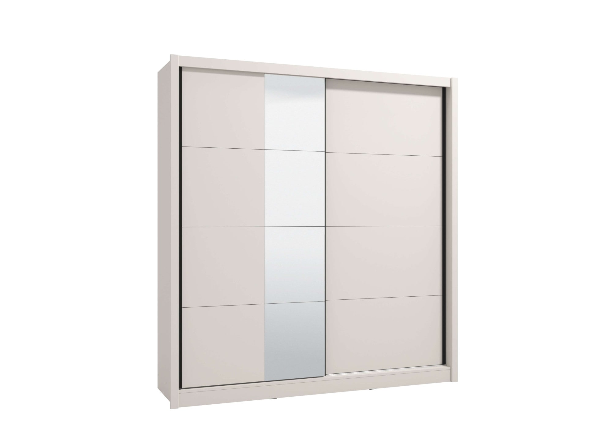 Image of INOSIGN Schwebetürenschrank "Albi, Schlafzimmerschrank, Wäscheschrank in cashmere oder weiss" Kleiderschrank mit Spiegel MIT Innenausstattung,FSC-zertifiziert