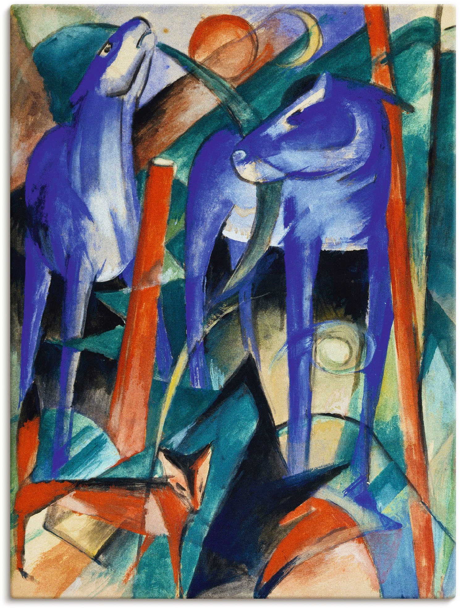 Image of Artland Wandbild »Drei Fabeltiere. 1913«, Animal Fantasy, (1 St.), in vielen Grössen & Produktarten - Alubild / Outdoorbild für den Aussenbereich, Leinwandbild, Poster, Wandaufkleber / Wandtattoo auch für Badezimmer geeignet bei Ackermann Versand Schweiz