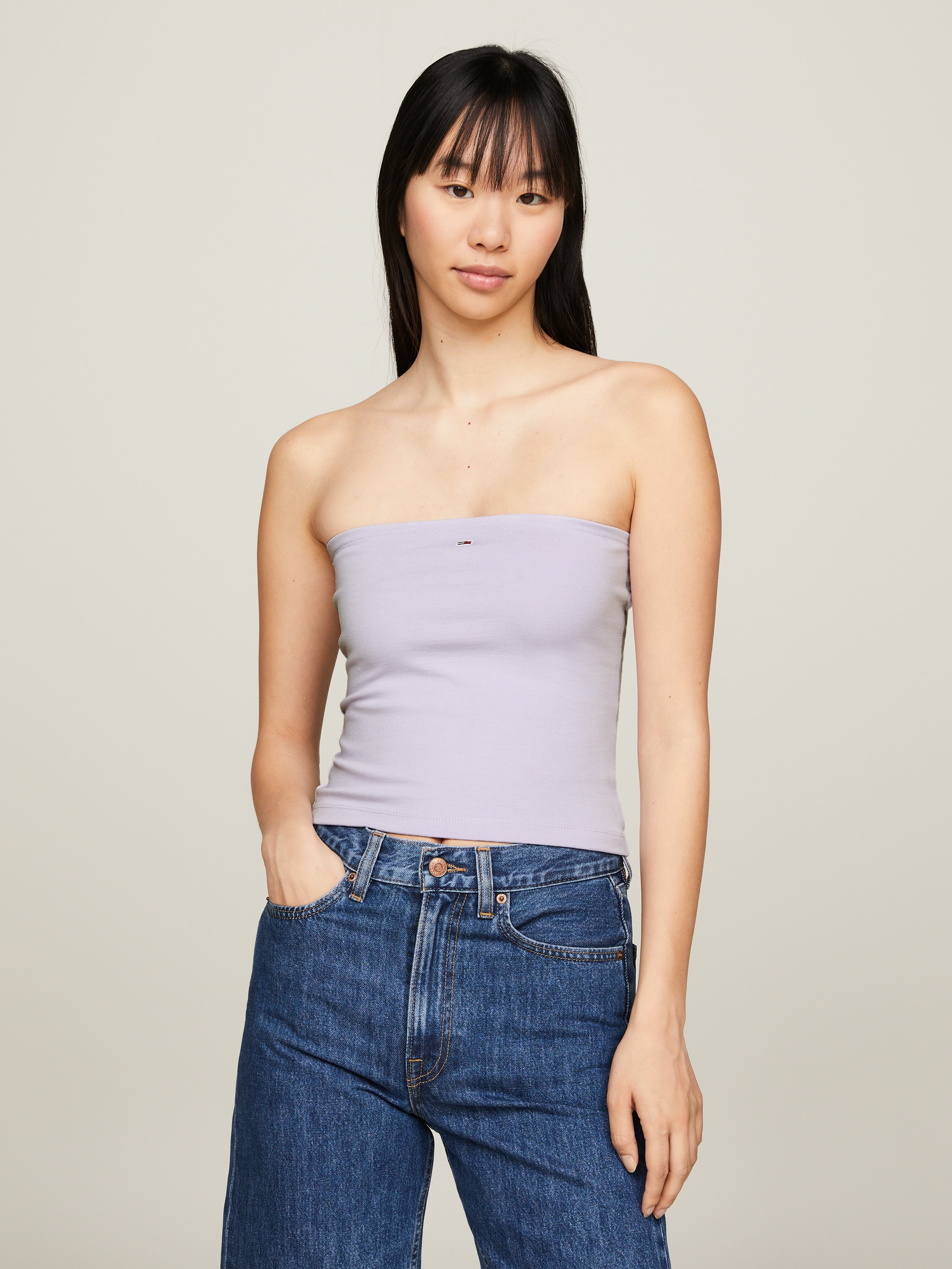 Tommy Jeans Bandeautop »TJW SLIM ESSENTIAL TUBE TOP«, mit Tommy Jeans Logo-Flag-Tommy Jeans 1